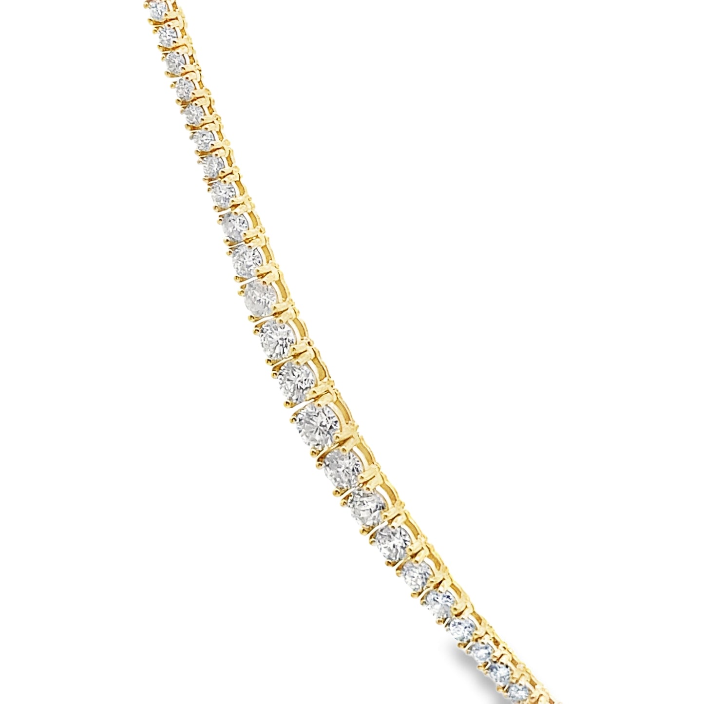 Graduated Diamond Tennis Necklace in 14K Gold