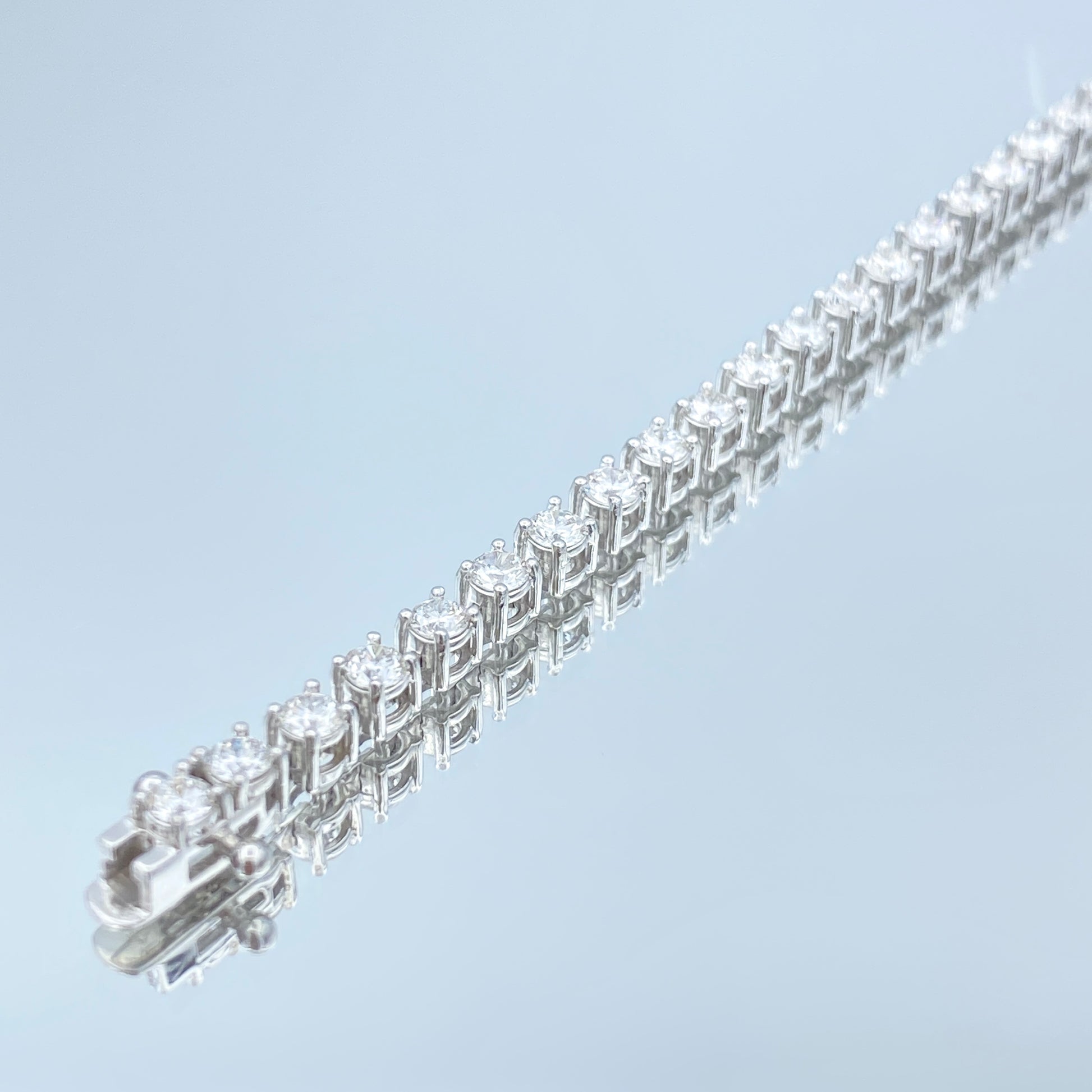 Diamond Tennis Bracelet in 14K White Gold - L and L Jewelry