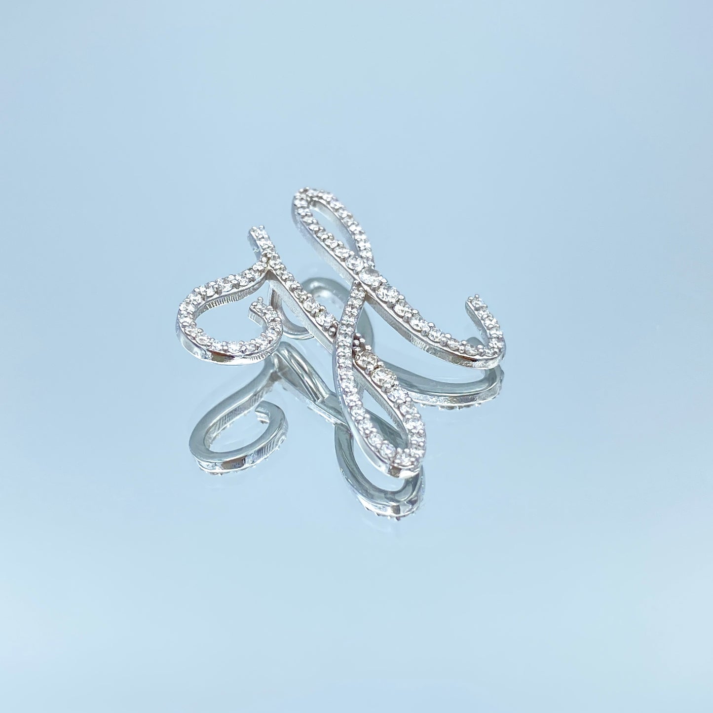 Diamond Initial Pendant in 14K White Gold - L and L Jewelry