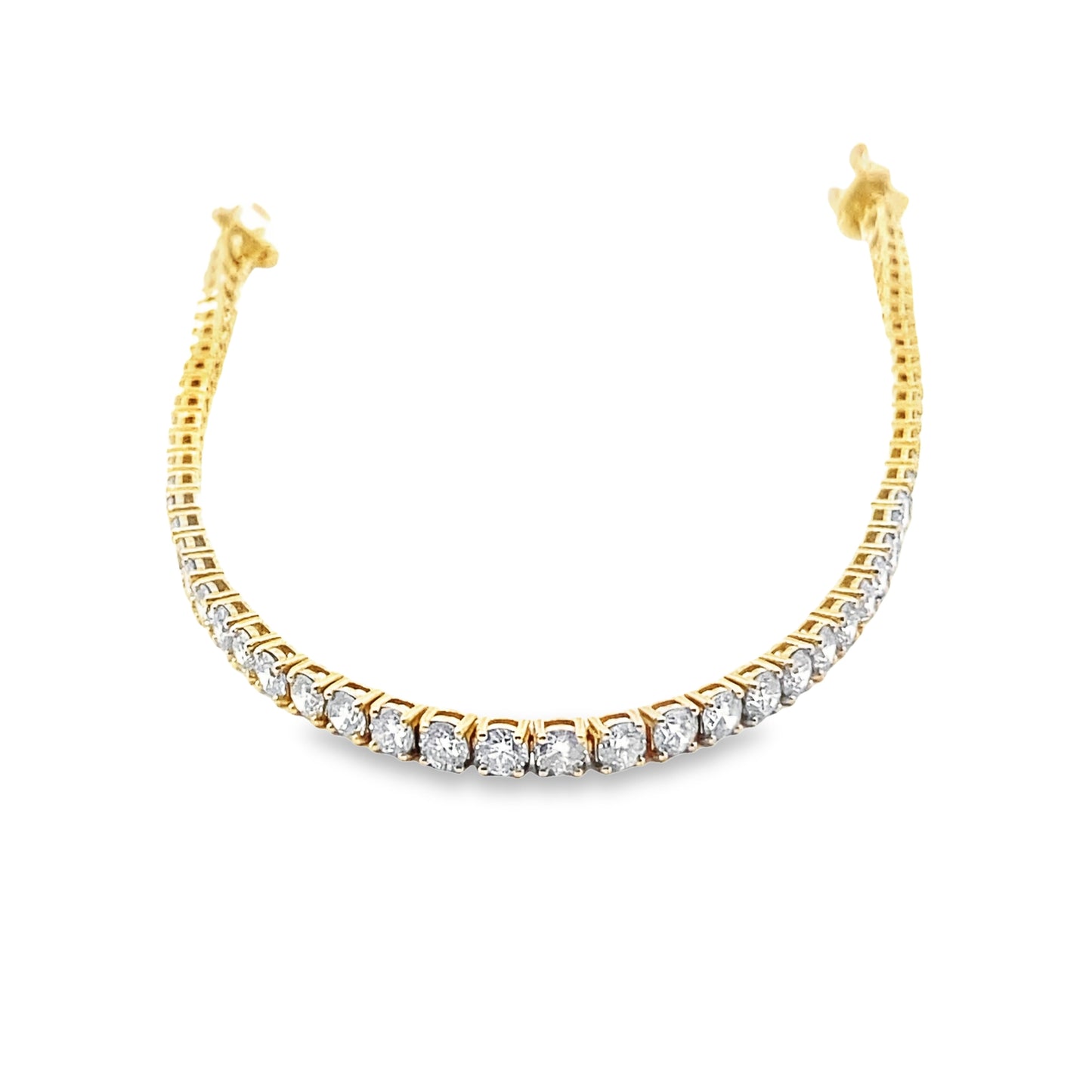 LKS Diamond Tennis Bracelet in 14K Yellow Gold