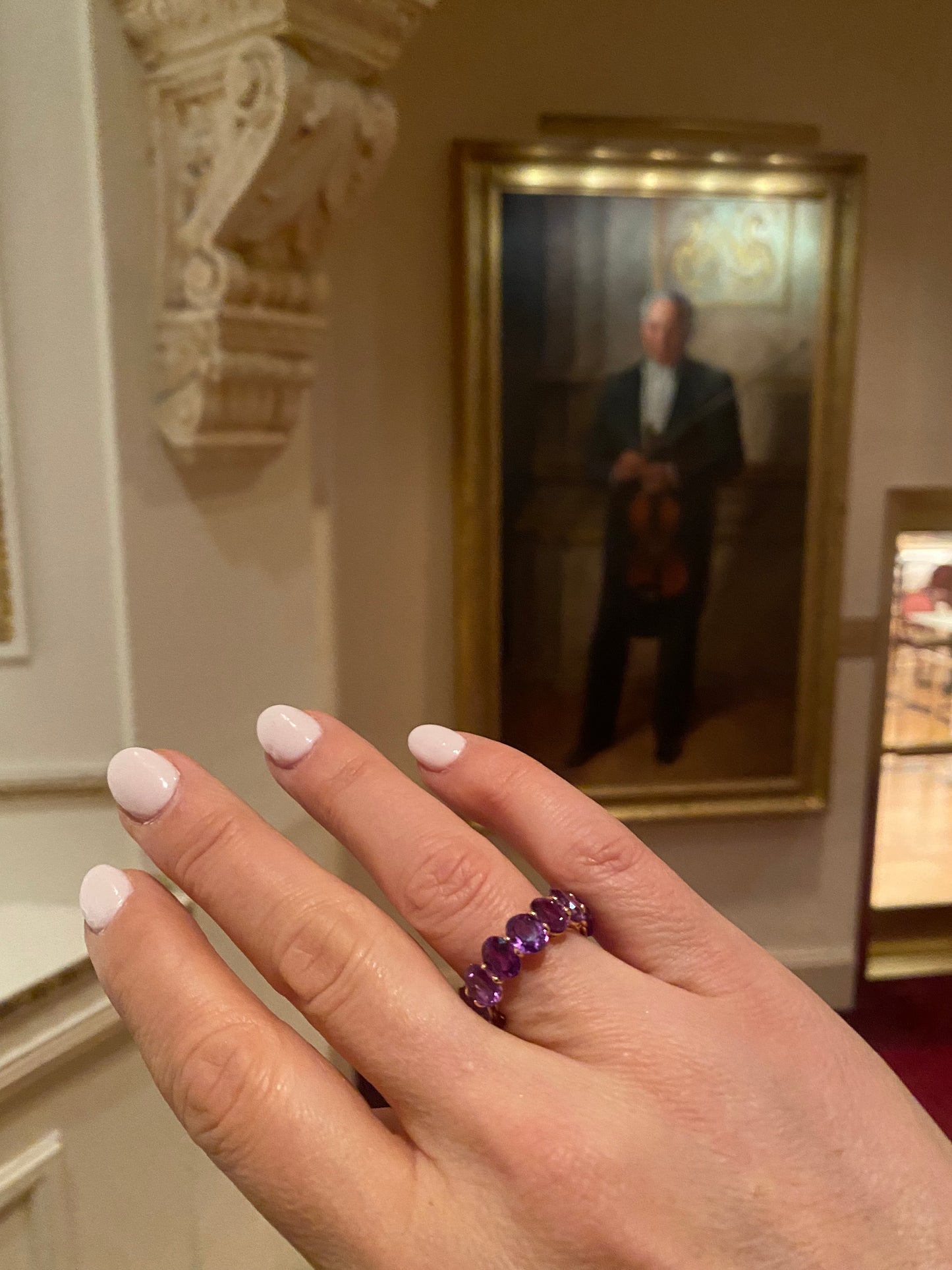 Oval-Cut Alexandrite Eternity Band in 14K Rose Gold