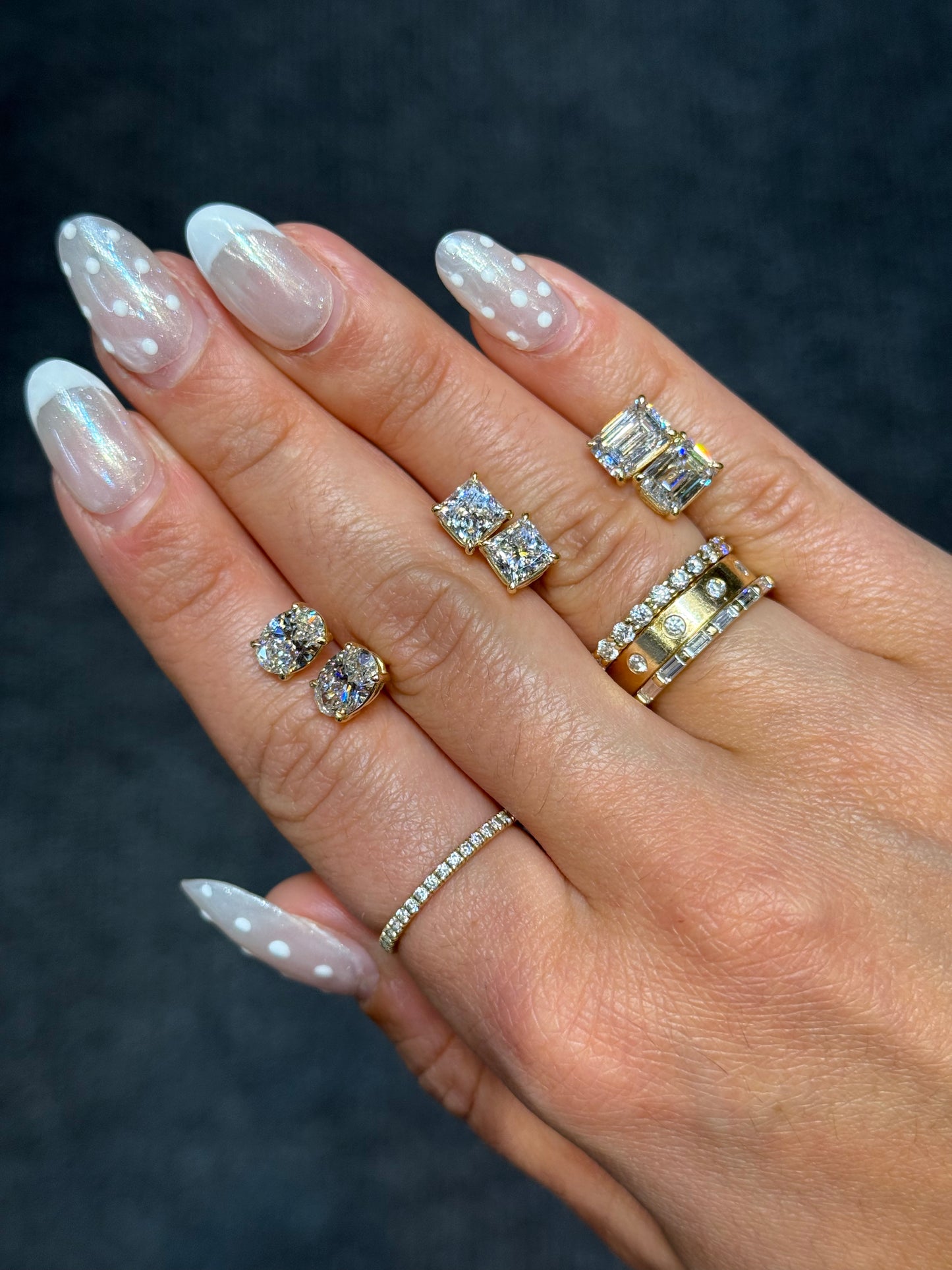 Baguette-Cut Diamond Eternity Ring in 14K White Gold
