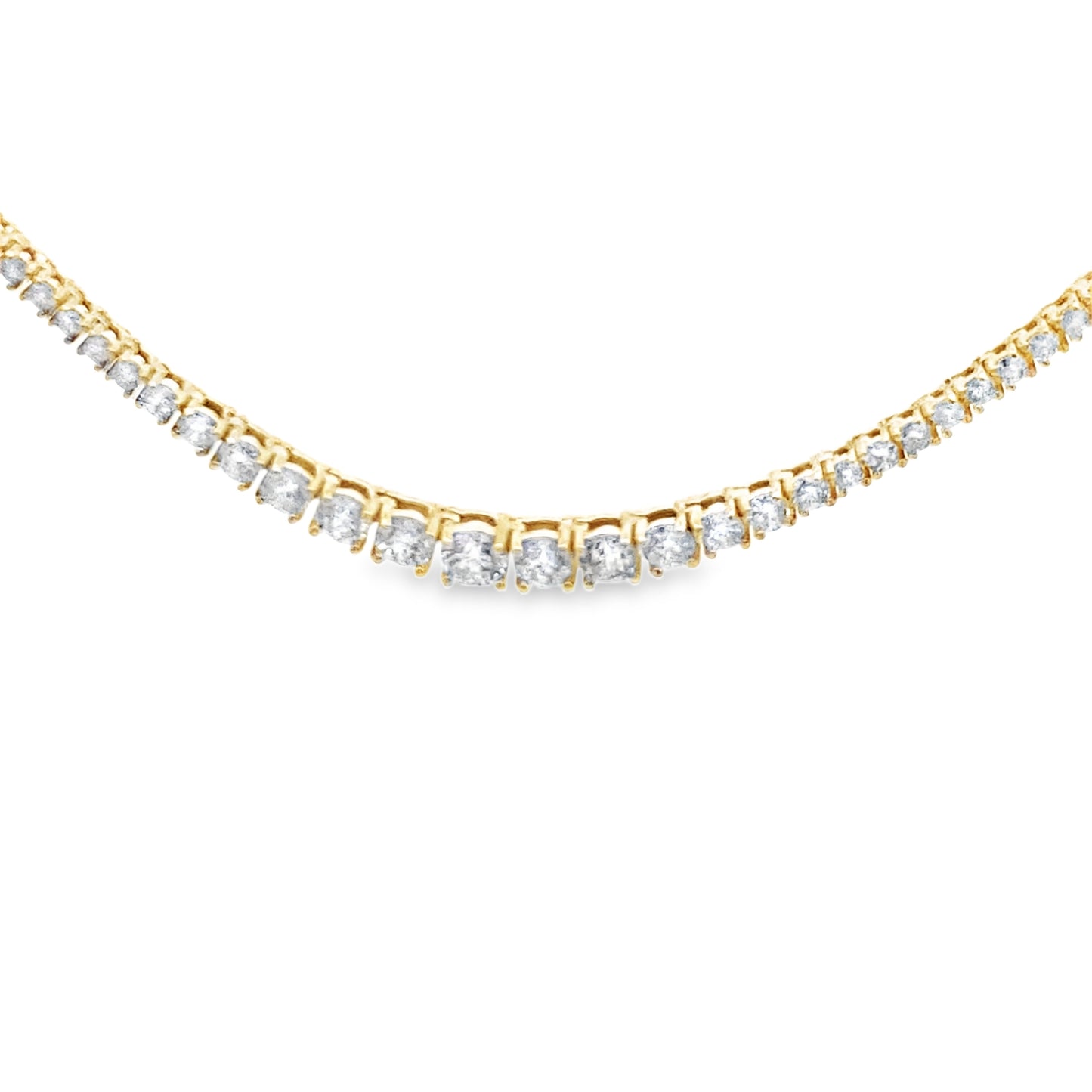 Graduated Diamond Tennis Necklace in 14K Gold