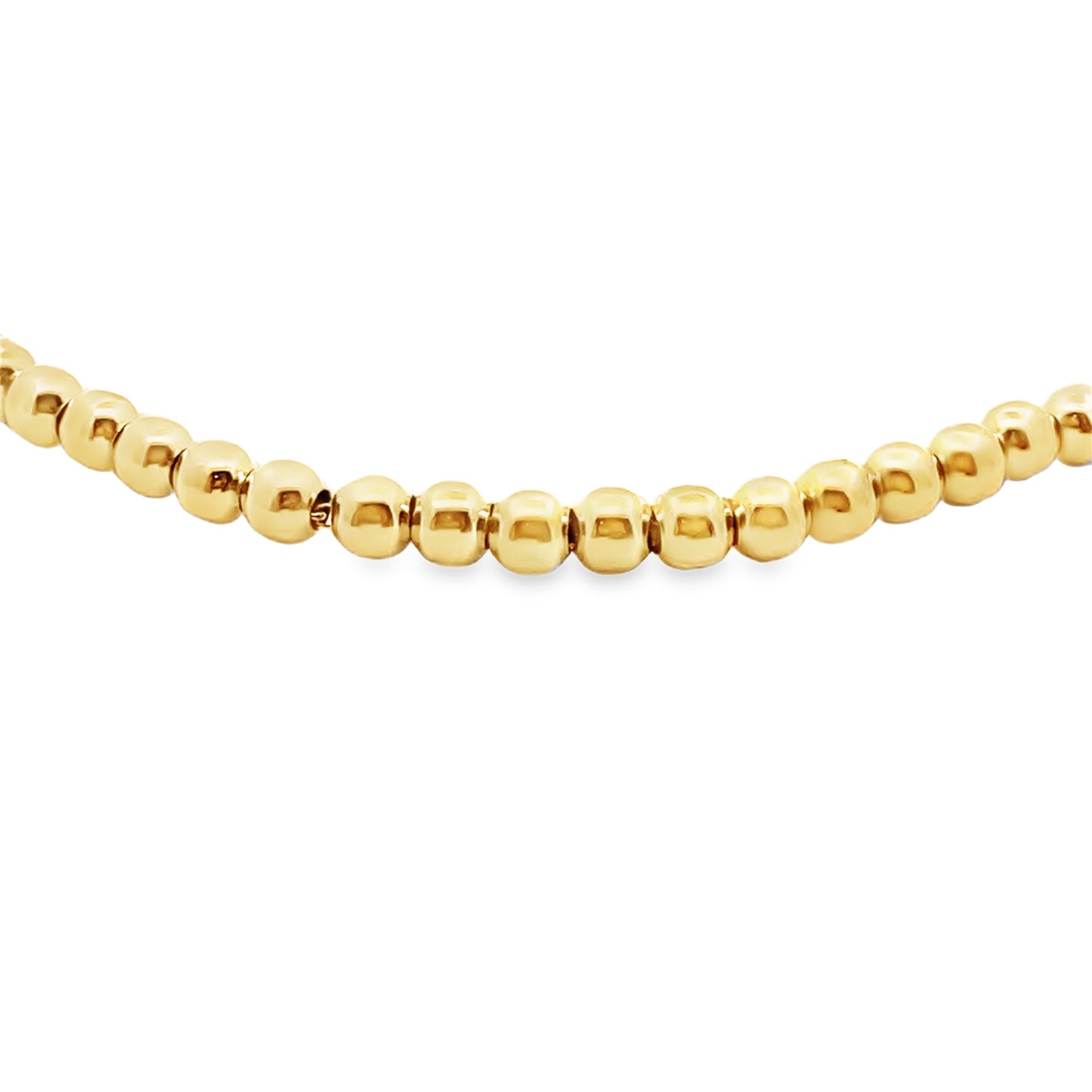 14K Yellow Gold Bead Bracelet