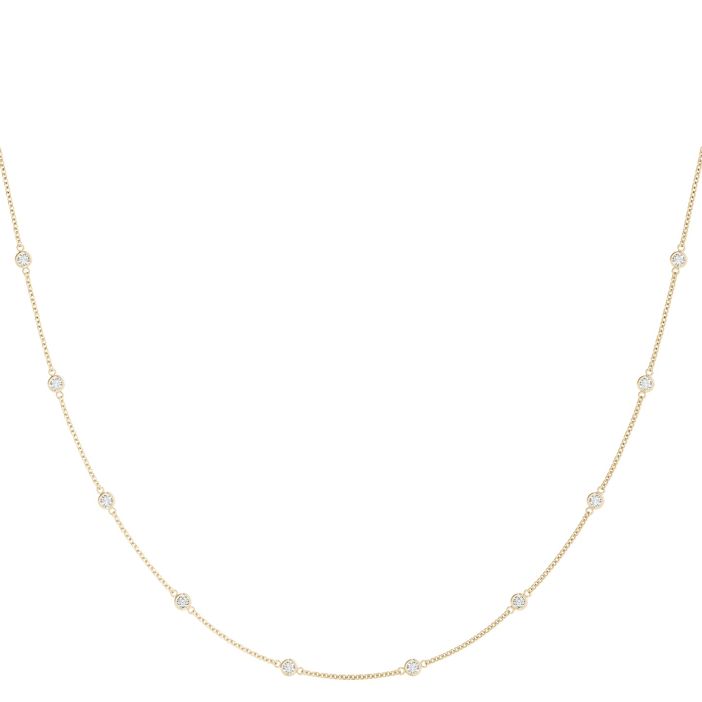 Diamond by the Yard Necklace in 14K Gold