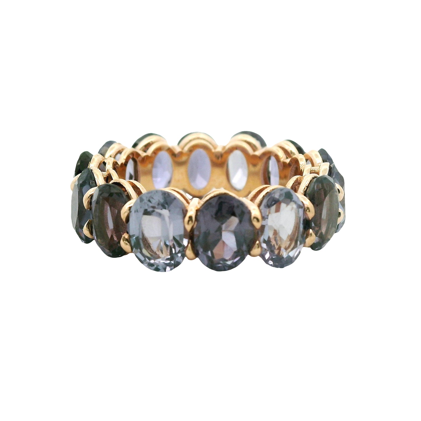 Oval-Cut Alexandrite Eternity Band in 14K Rose Gold