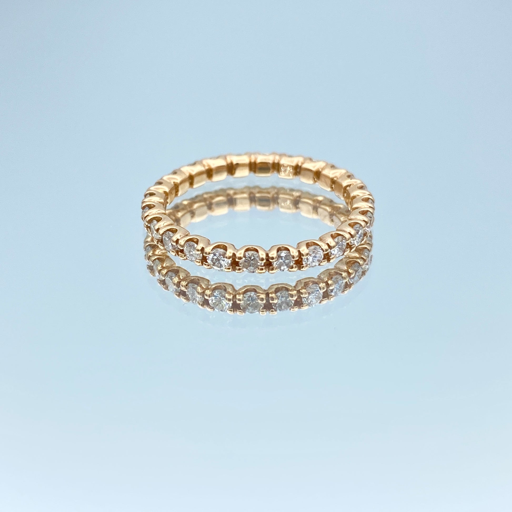 Diamond Eternity Ring in 14K Rose Gold - L and L Jewelry