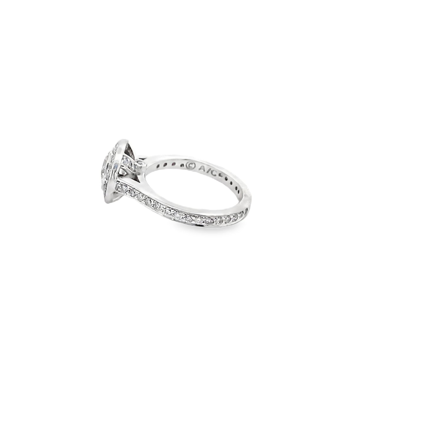 Round Brilliant-Cut Diamond Engagement Ring in 14K White Gold