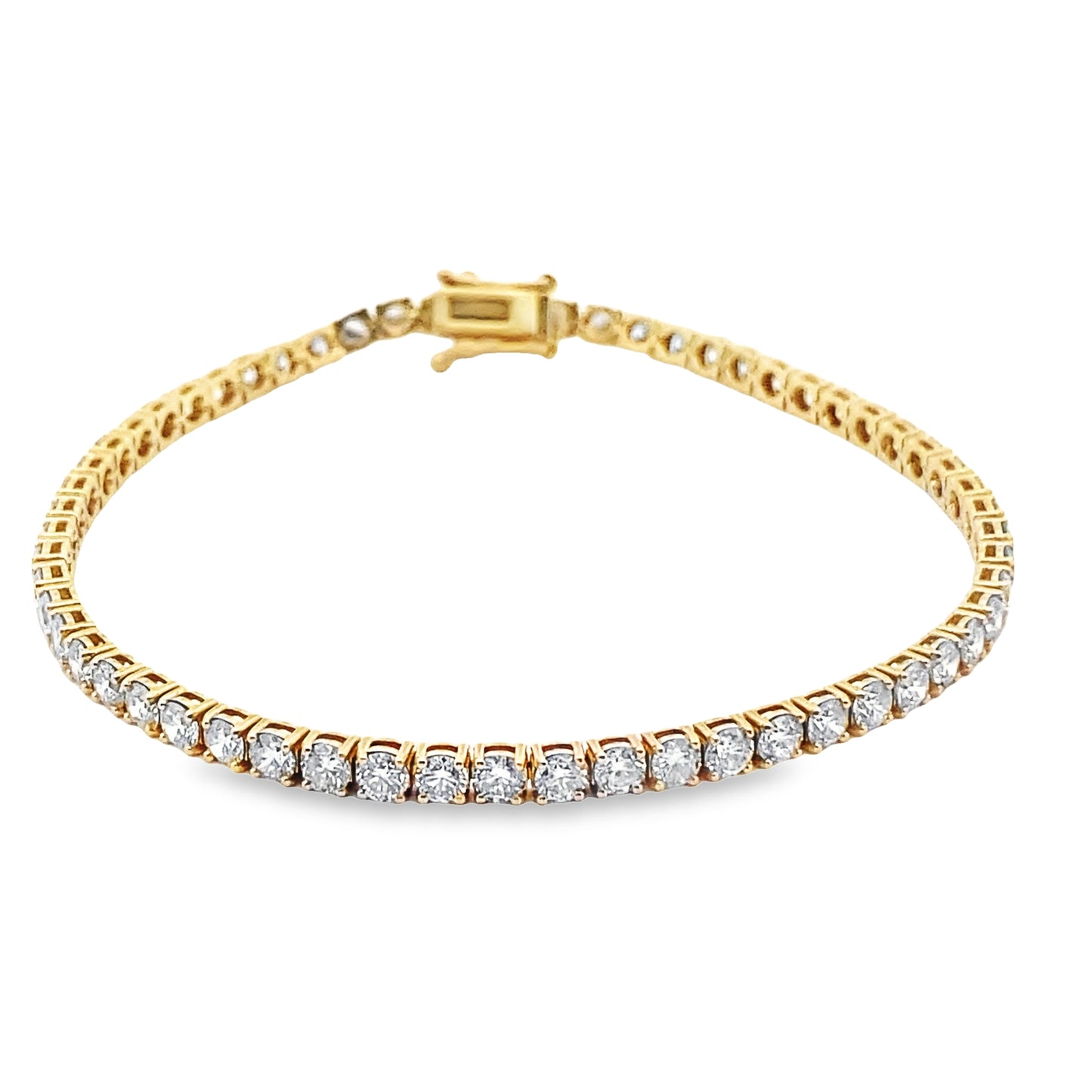 LKS Diamond Tennis Bracelet in 14K Yellow Gold