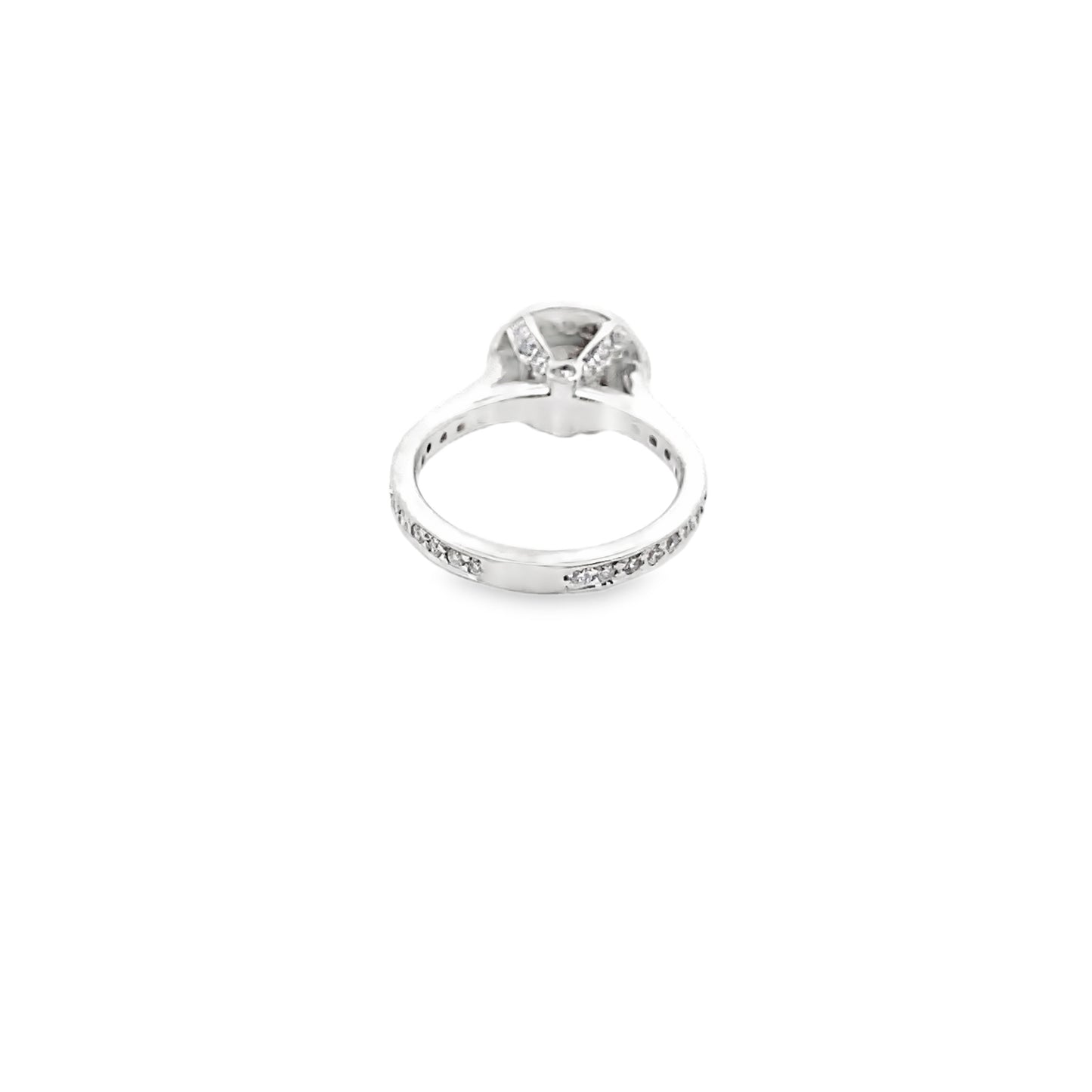 Round Brilliant-Cut Diamond Engagement Ring in 14K White Gold