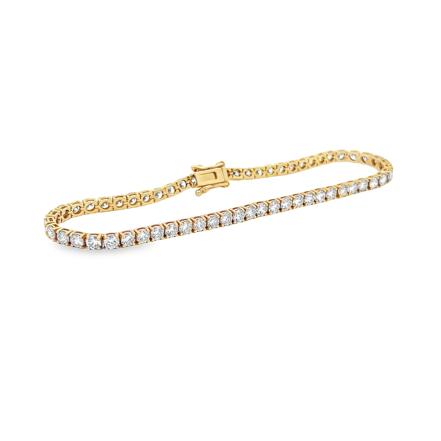 LKS Diamond Tennis Bracelet in 14K Yellow Gold