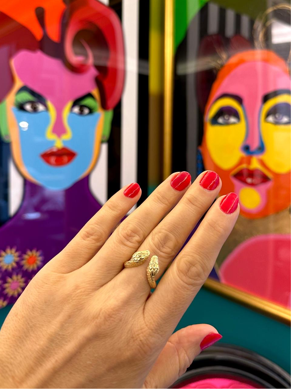 Snake Ring in 14K Yellow Gold