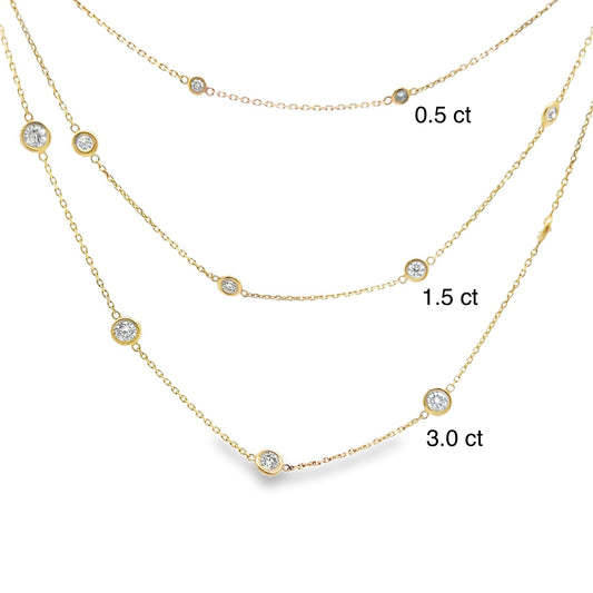 Diamond by the Yard Necklace in 14K Gold