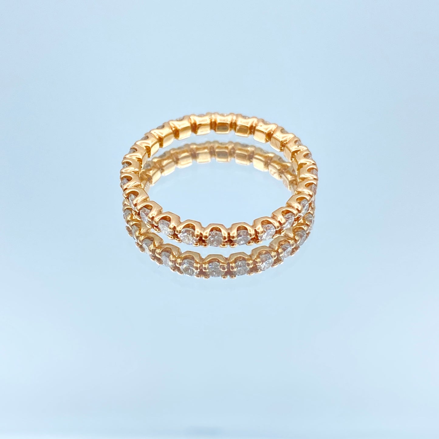 Diamond Eternity Ring in 14K Rose Gold - L and L Jewelry
