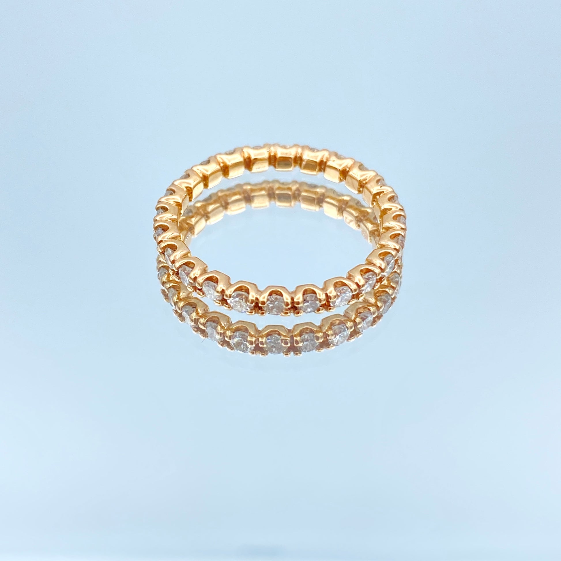 Diamond Eternity Ring in 14K Rose Gold - L and L Jewelry