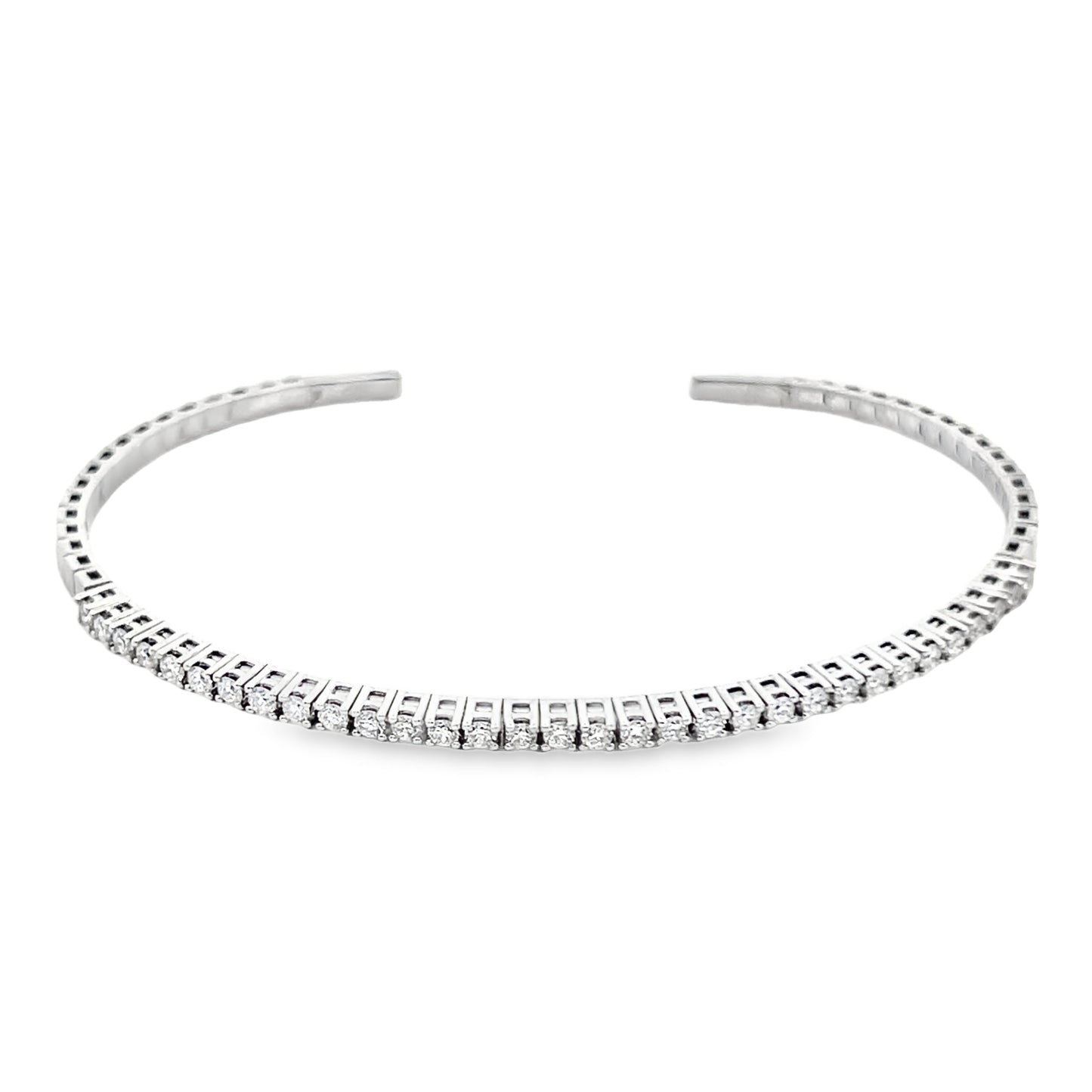 Diamond and 14K Yellow, White, and Rose Gold Cuff Bracelets