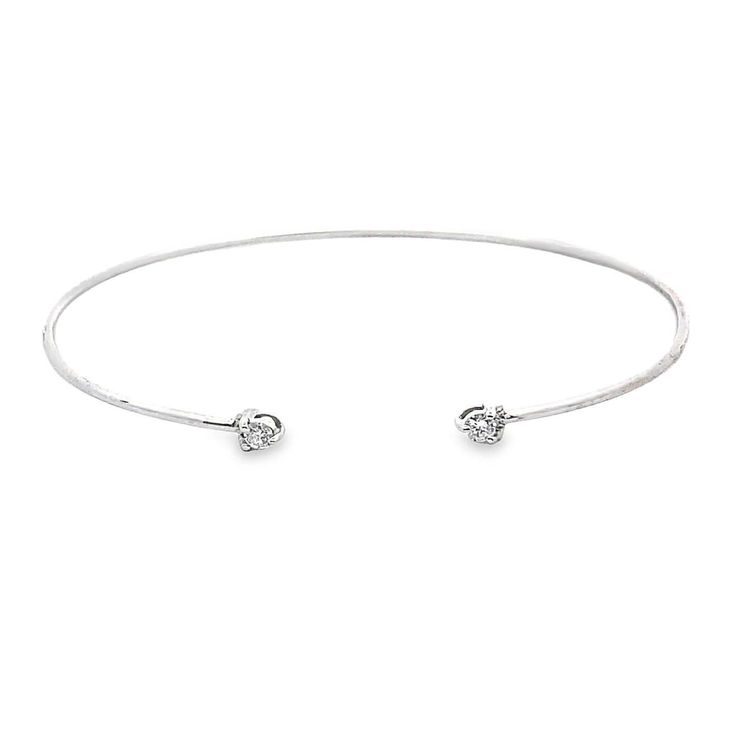 Diamond Cuff Bracelet in 14K White Gold