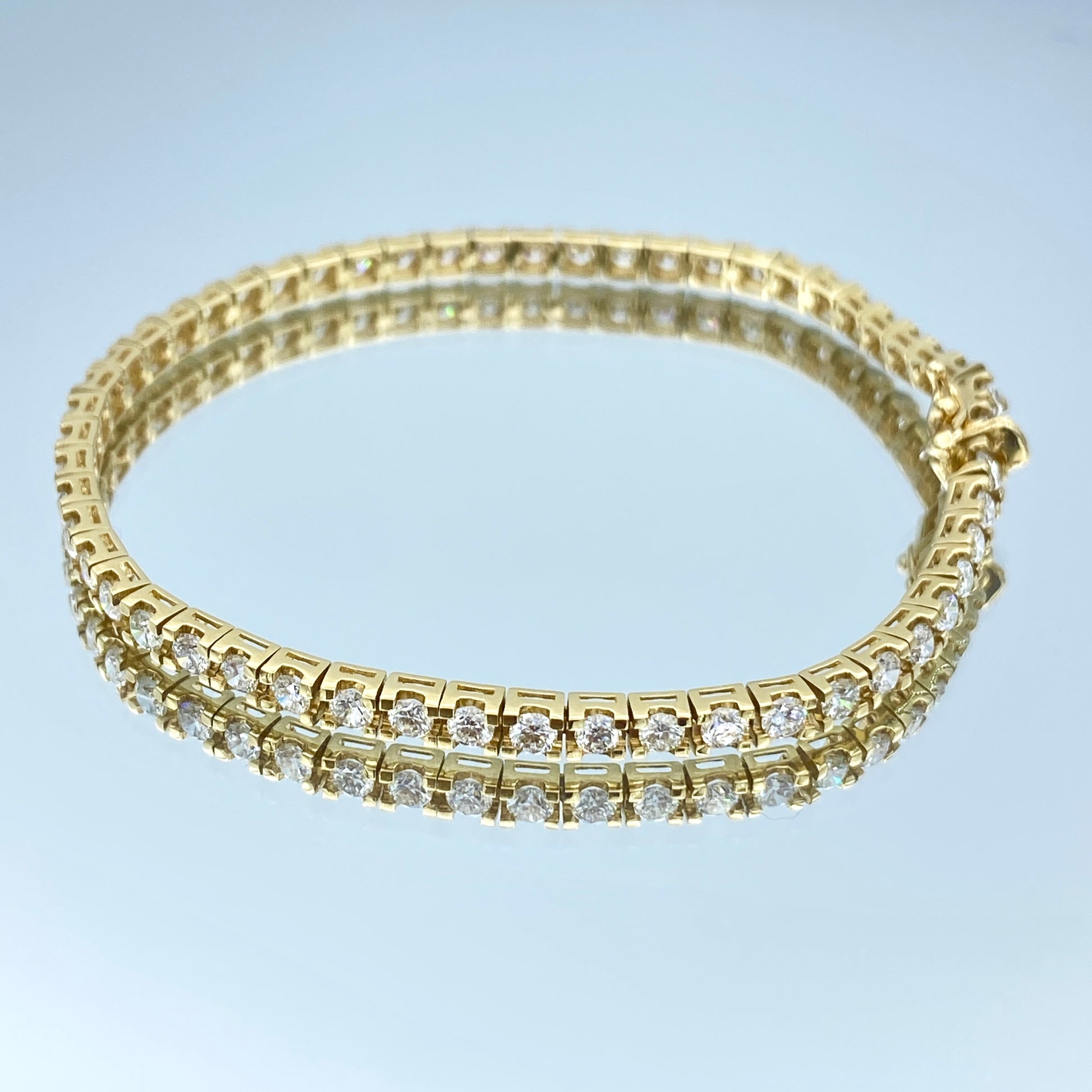 Diamond Tennis Bracelet in 14K Yellow Gold - L and L Jewelry