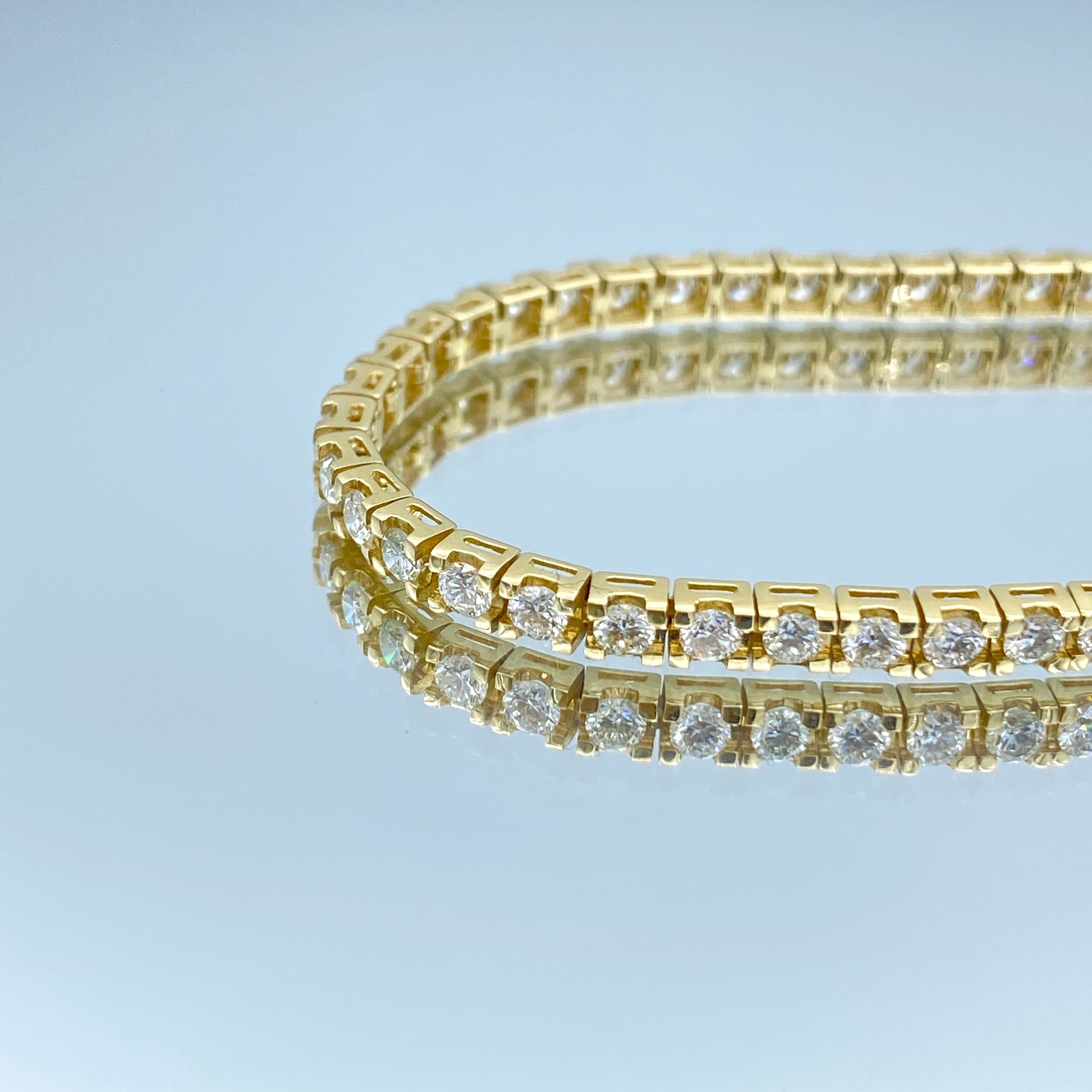 Diamond Tennis Bracelet in 14K Yellow Gold - L and L Jewelry
