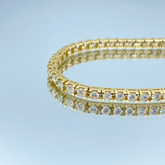 Diamond Tennis Bracelet in 14K Yellow Gold - L and L Jewelry