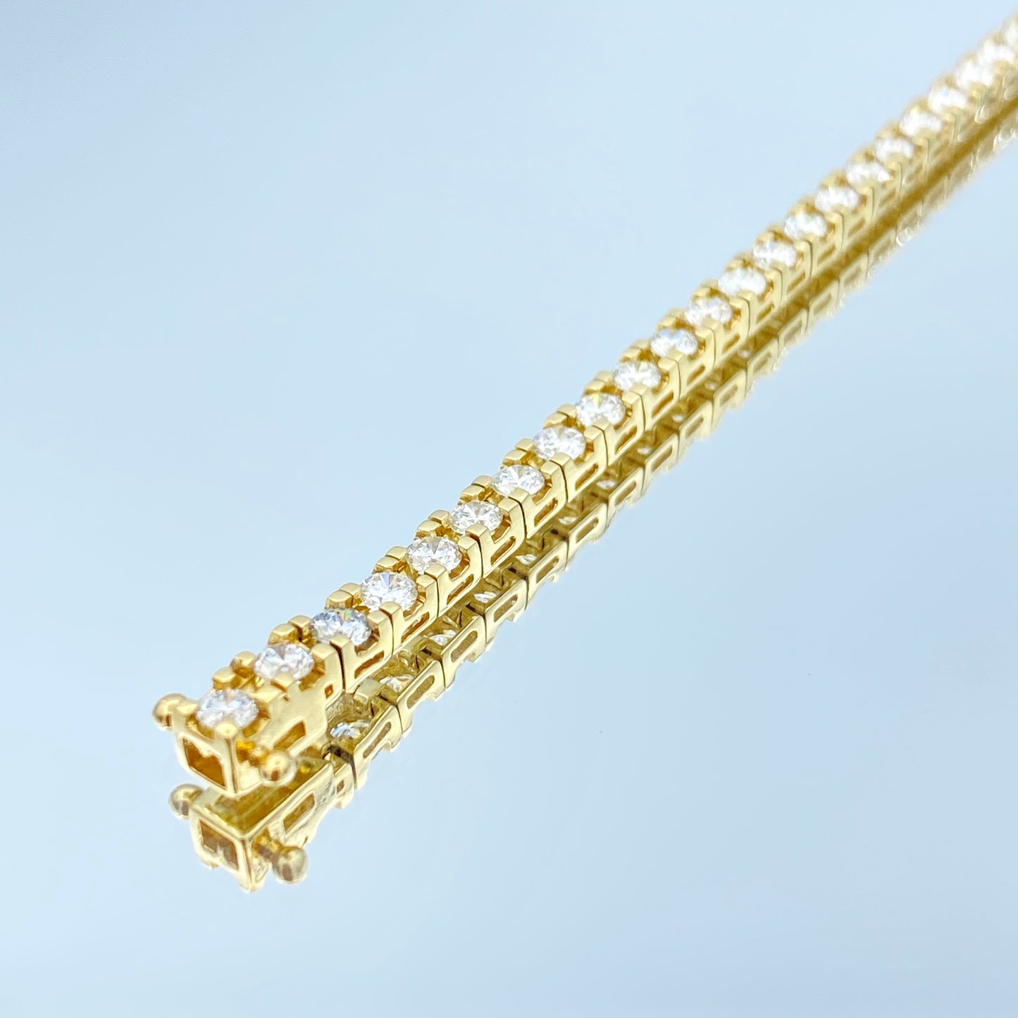 Diamond Tennis Bracelet in 14K Yellow Gold - L and L Jewelry
