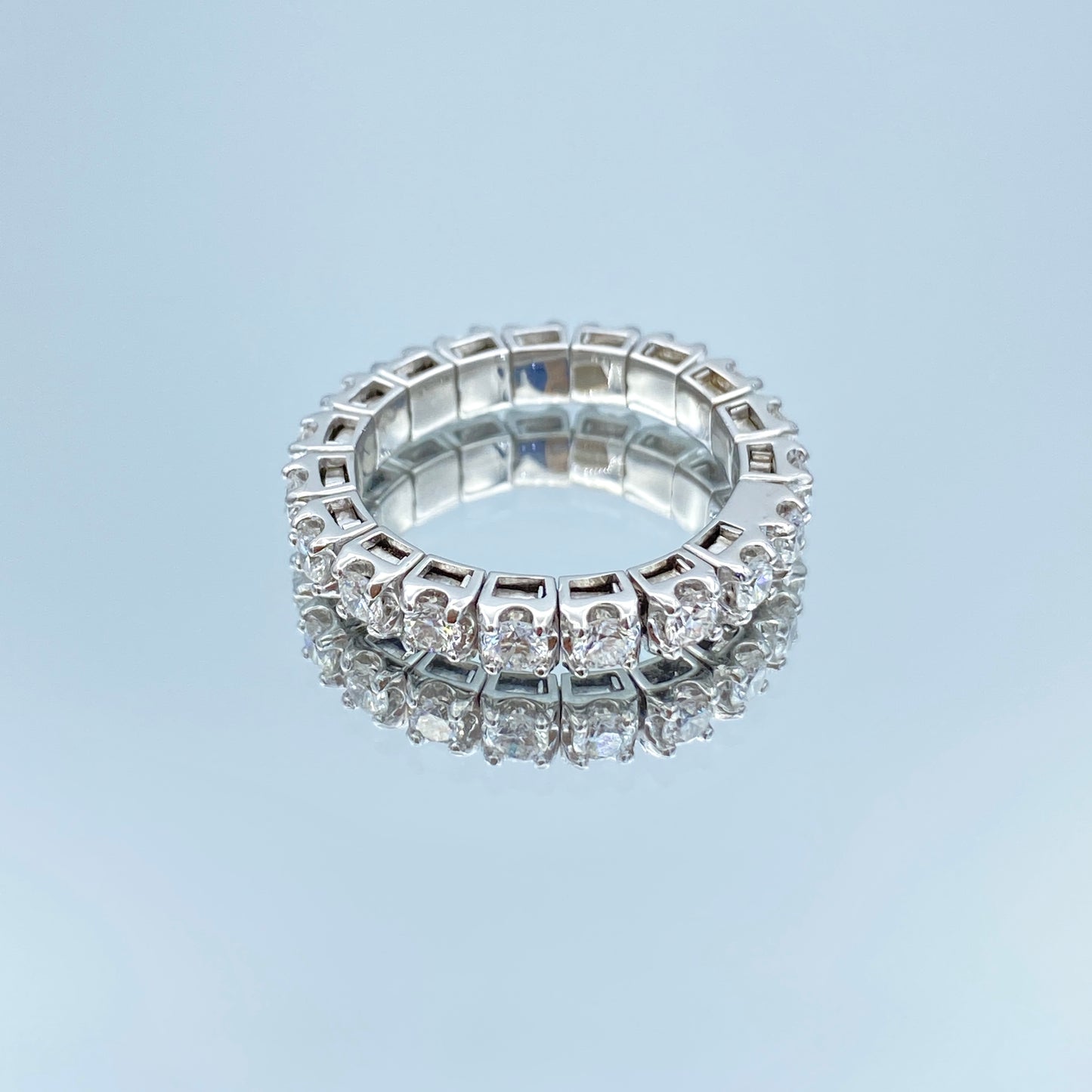 Diamond Flexible Eternity Ring in 14K White Gold - L and L Jewelry