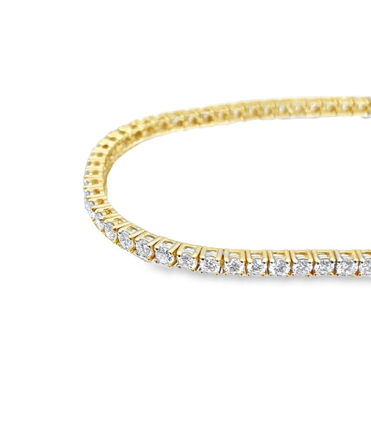 LKS Diamond Tennis Bracelet in 14K Yellow Gold