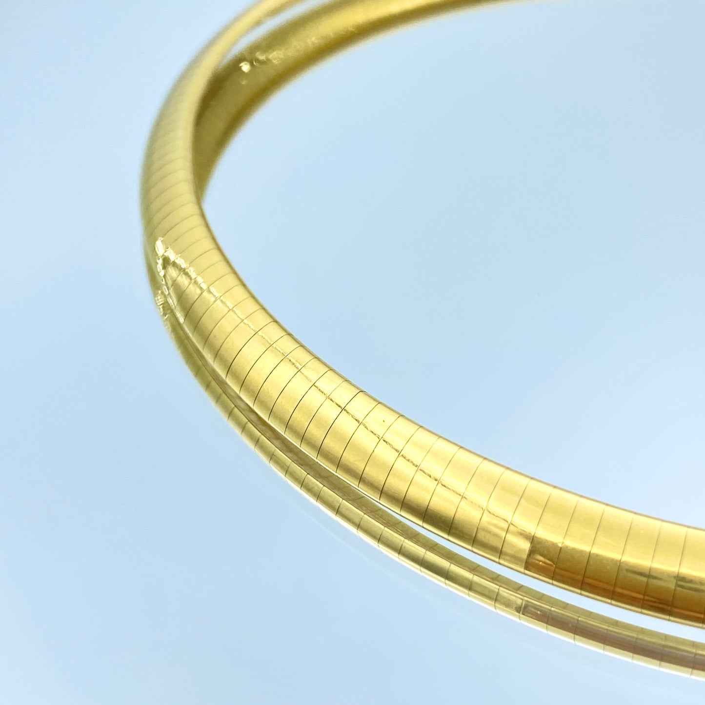 Omega Necklace in 18K Yellow Gold - L and L Jewelry