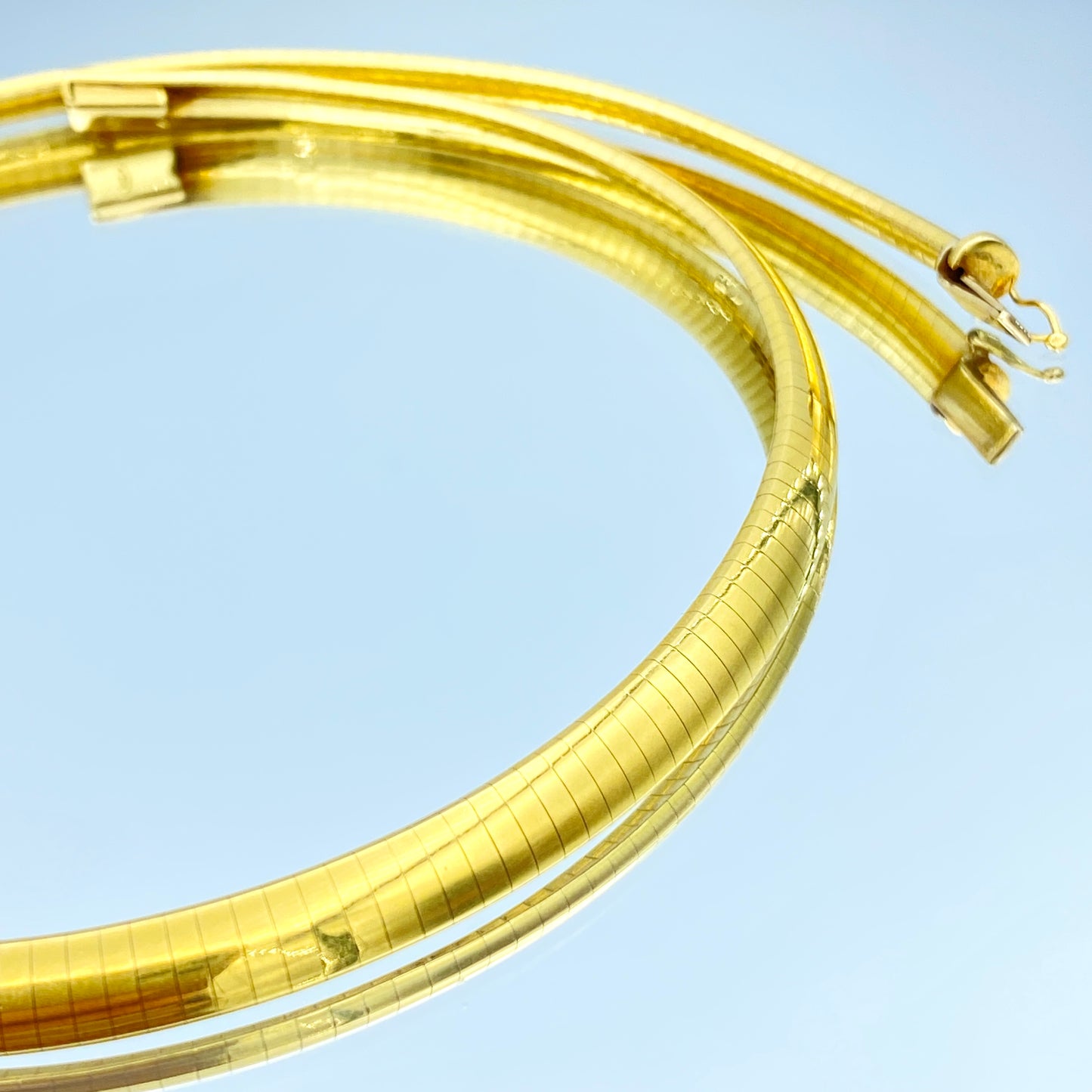 Omega Necklace in 18K Yellow Gold - L and L Jewelry