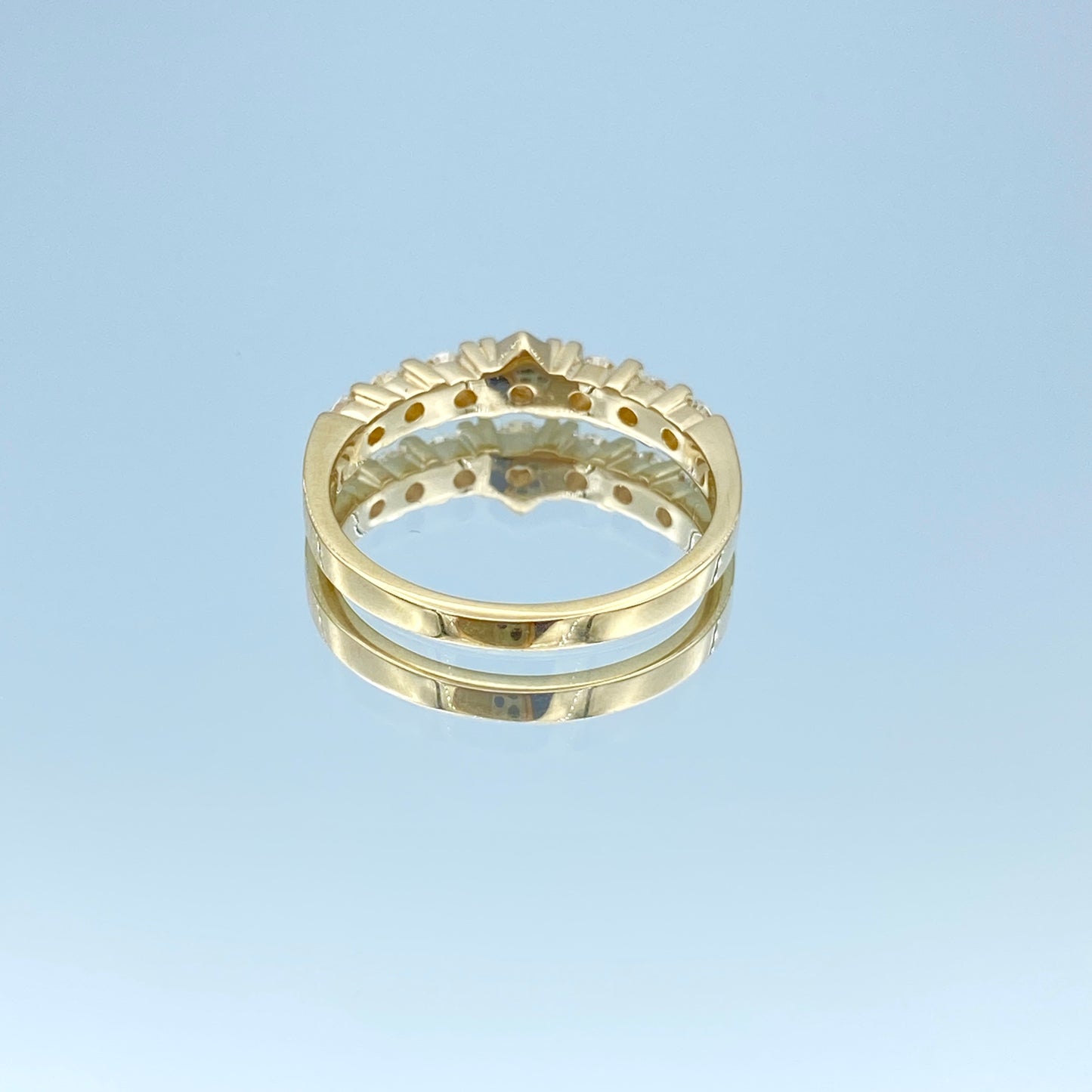 Seven Stone Diamond Ring in 14K Yellow Gold - L and L Jewelry