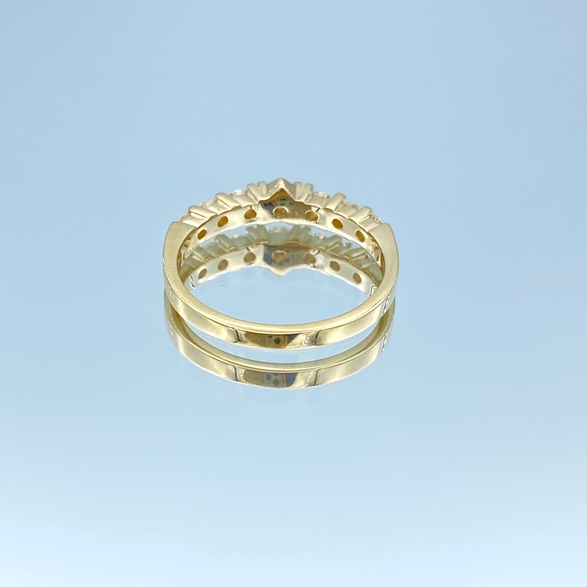 Seven Stone Diamond Ring in 14K Yellow Gold - L and L Jewelry
