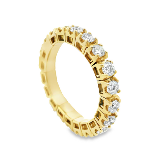 Flexible Diamond Eternity Ring in 14K Yellow Gold