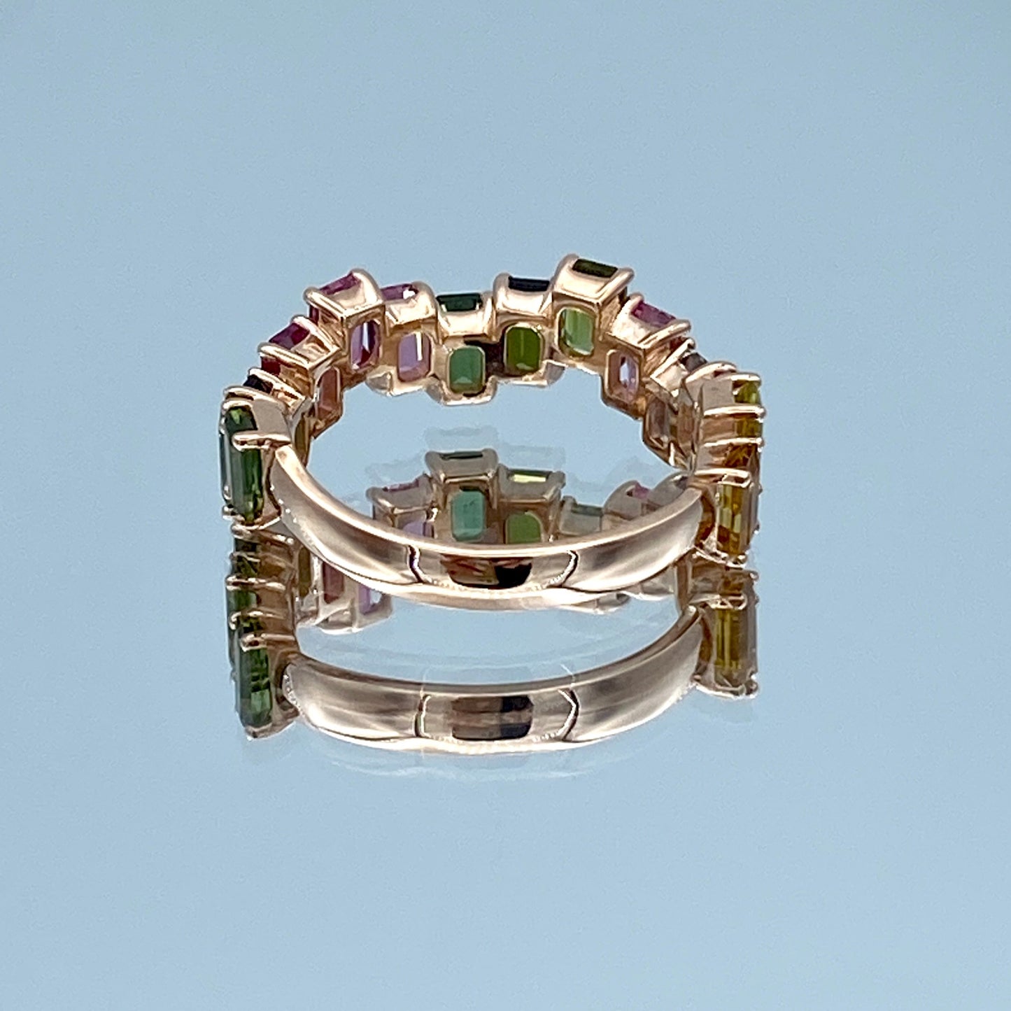 Tourmaline Statement Ring in 14K Rose Gold - L and L Jewelry
