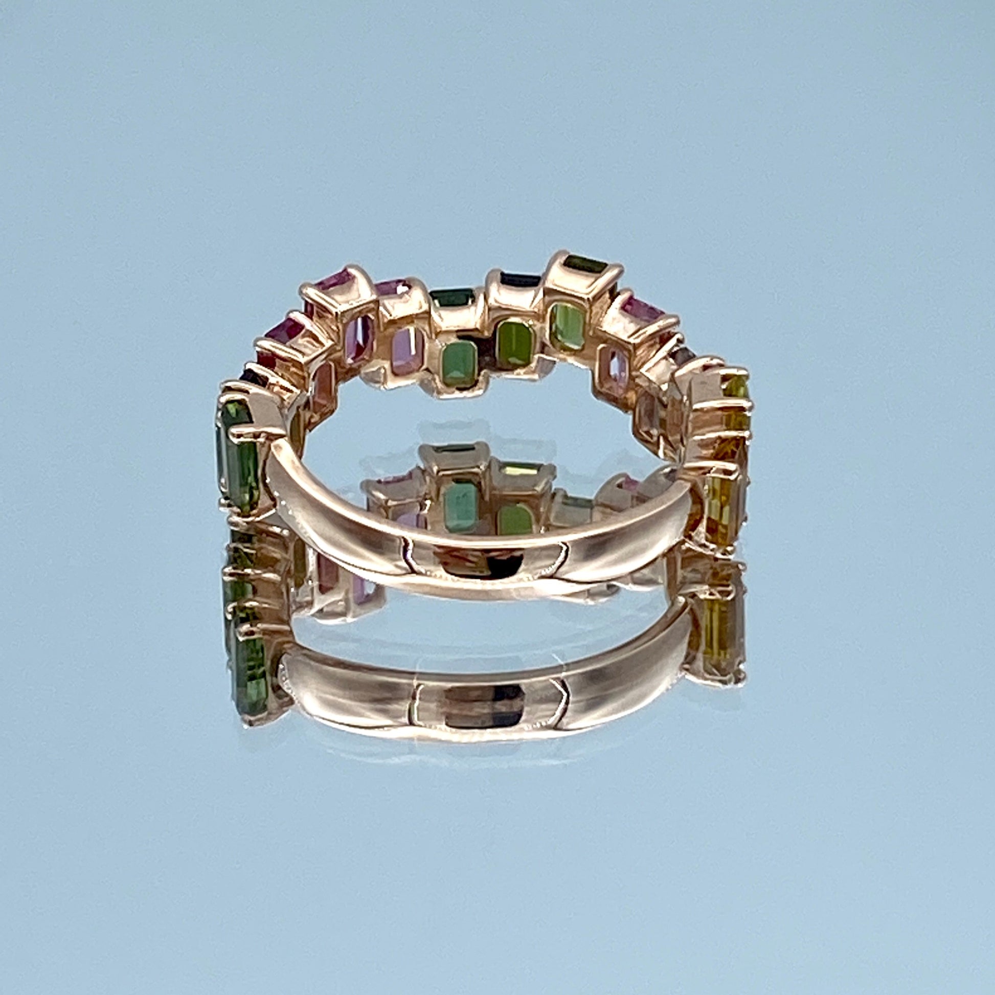 Tourmaline Statement Ring in 14K Rose Gold - L and L Jewelry