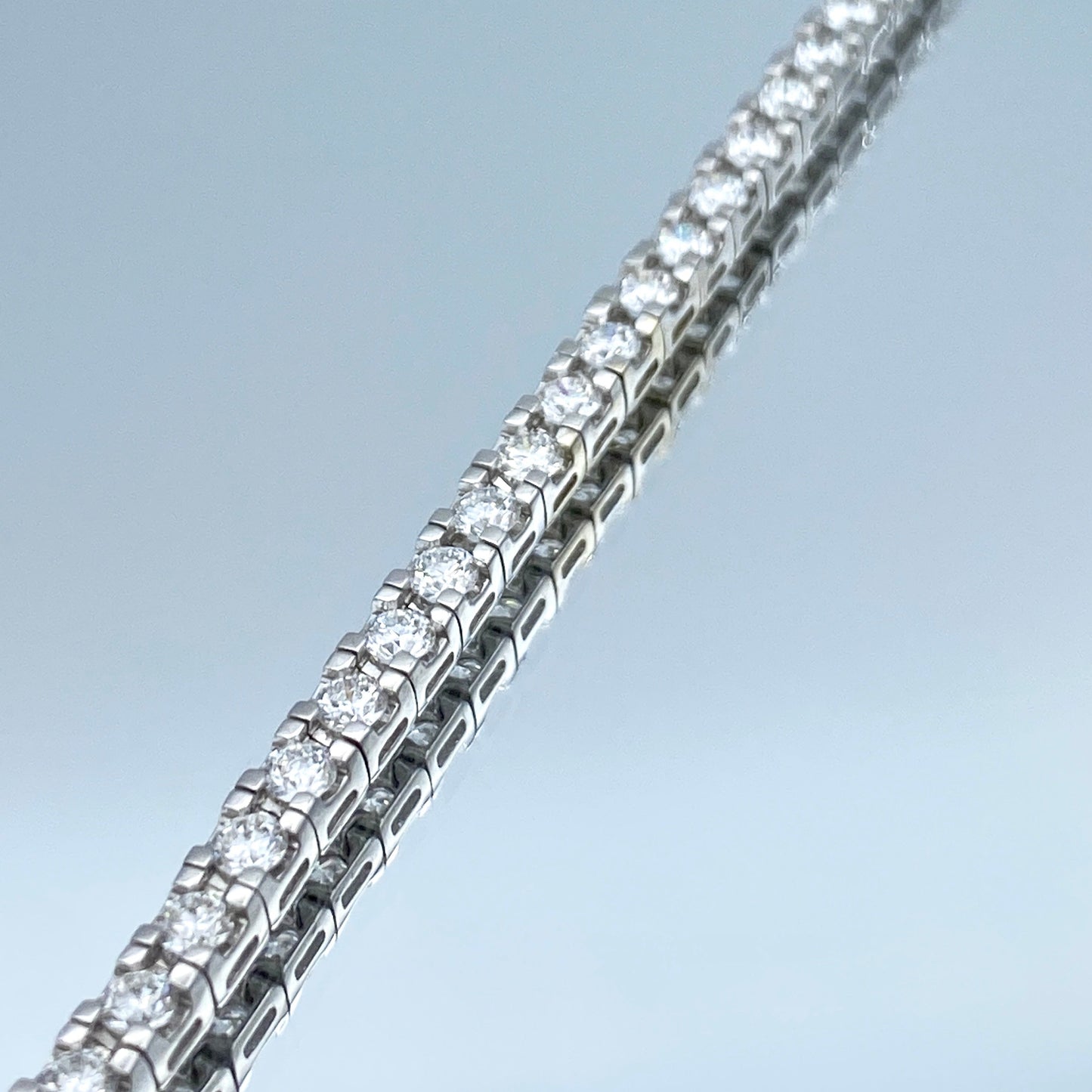 Diamond Tennis Bracelet in 14K White Gold - L and L Jewelry