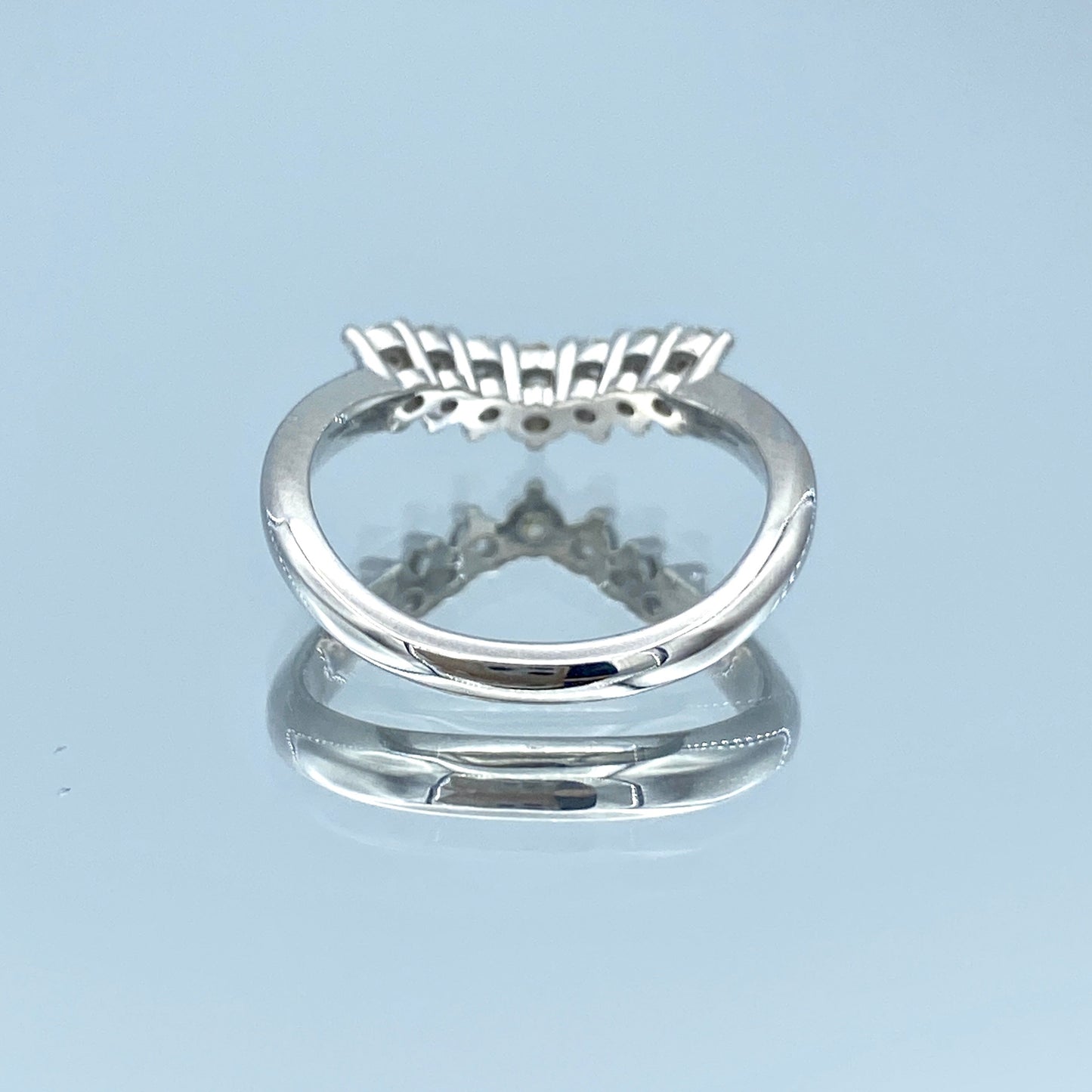 Seven-Stone Round Brilliant-Cut Diamond Ring in 14K White Gold - L and L Jewelry