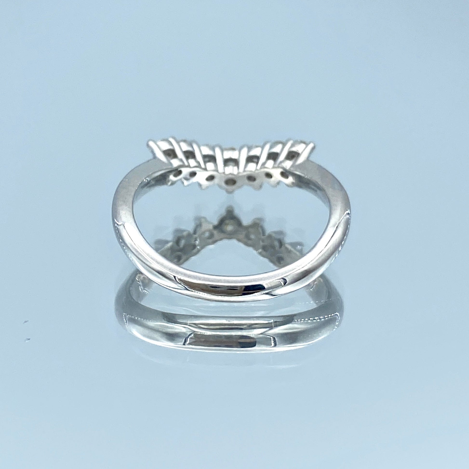 Seven-Stone Round Brilliant-Cut Diamond Ring in 14K White Gold - L and L Jewelry