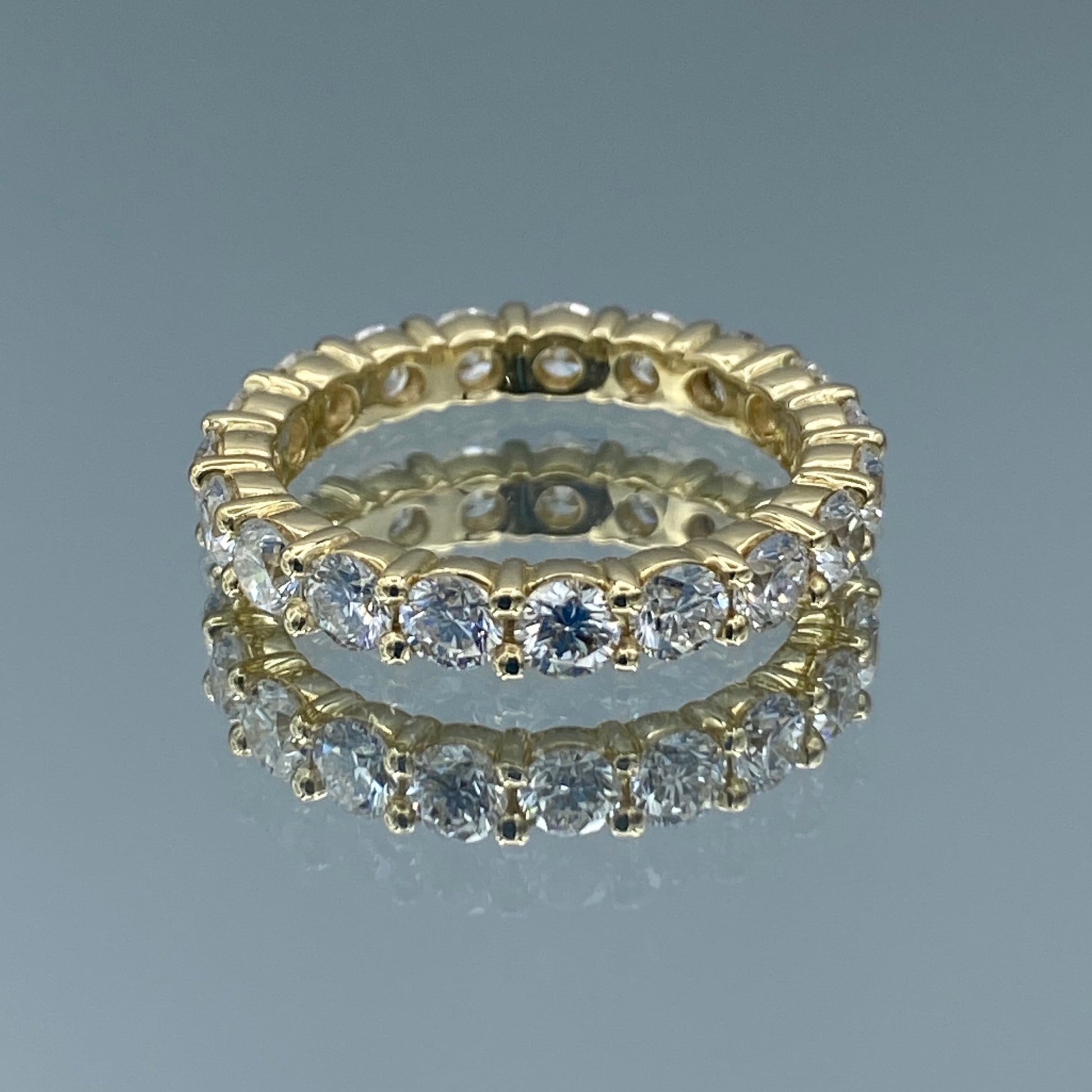 Diamond Eternity Wedding Band in 14K Yellow Gold - L and L Jewelry