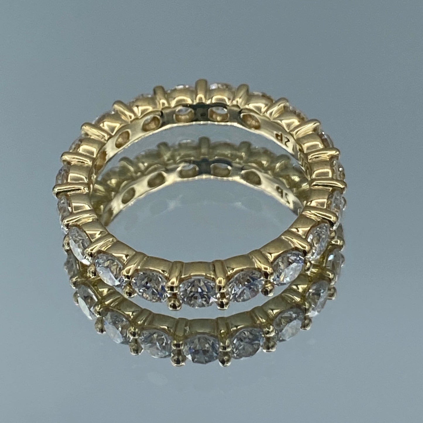 Diamond Eternity Wedding Band in 14K Yellow Gold - L and L Jewelry