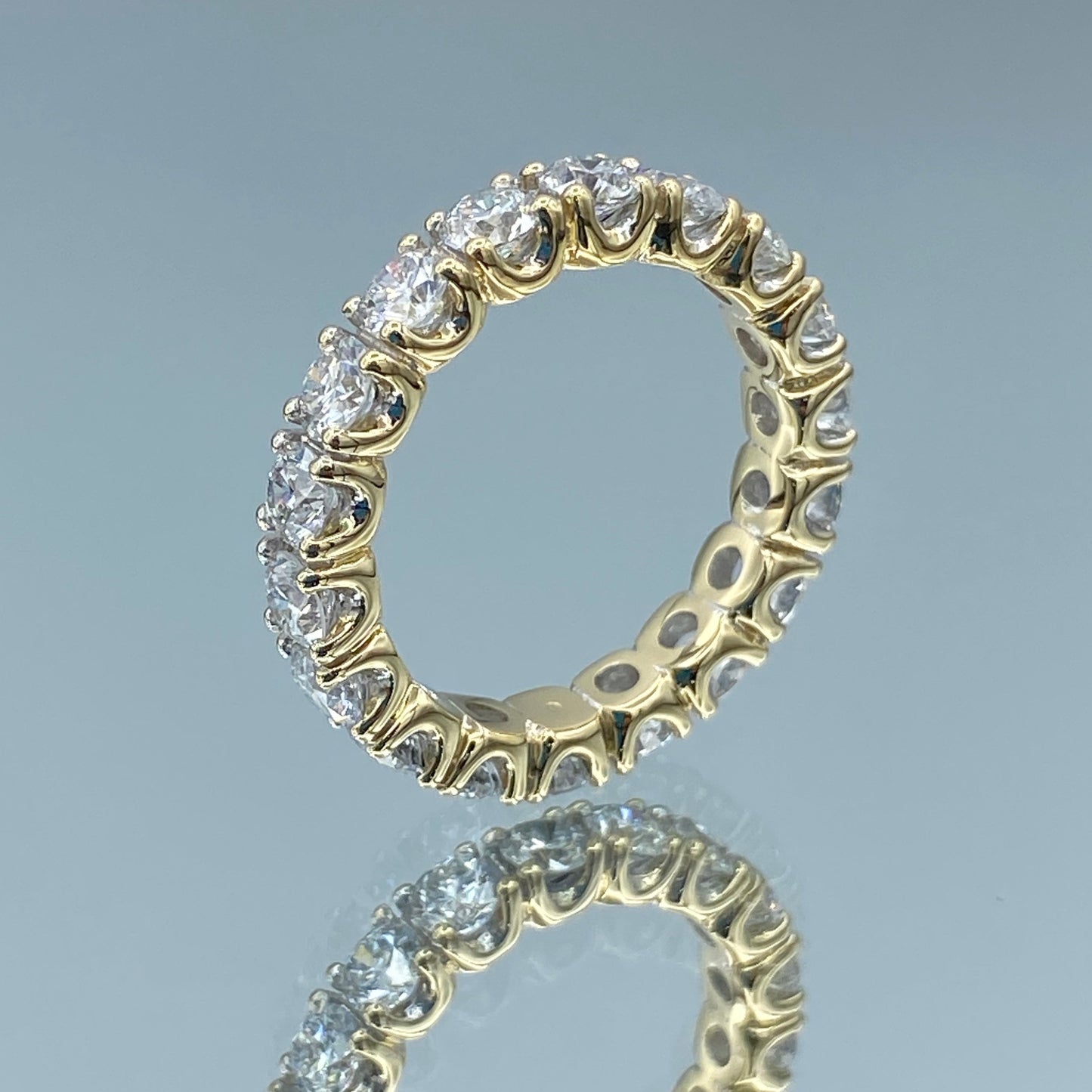Diamond Eternity Ring in 14K Yellow Gold - L and L Jewelry
