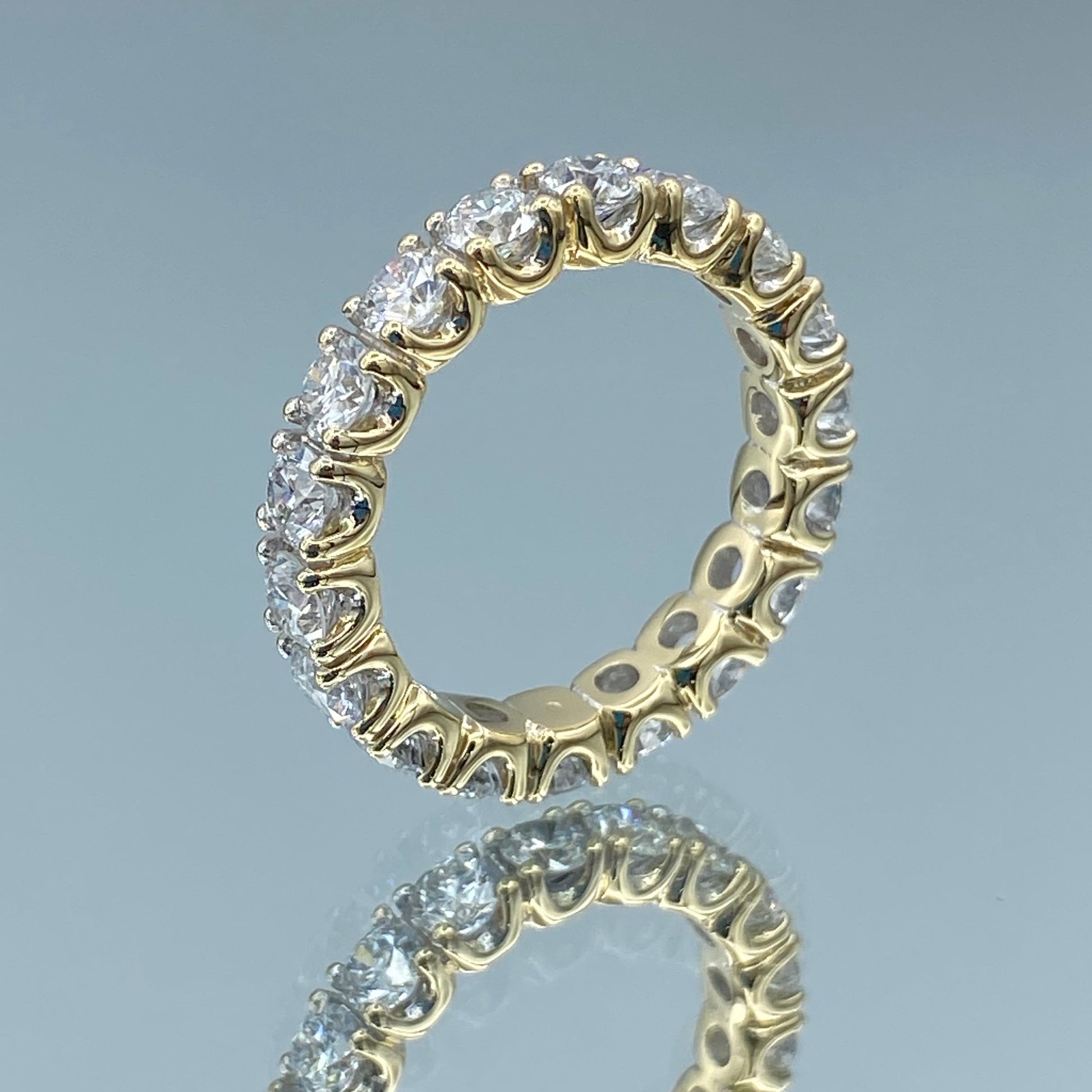 Diamond Eternity Ring in 14K Yellow Gold - L and L Jewelry