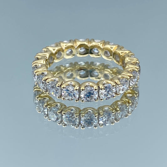 Diamond Eternity Ring in 14K Yellow Gold - L and L Jewelry