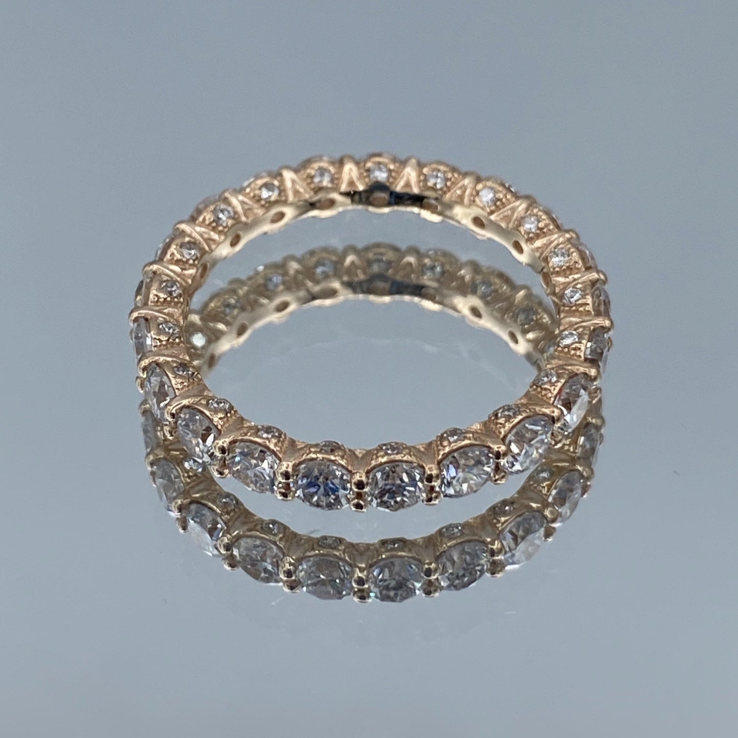 Diamond Eternity Wedding Band in 14K Rose Gold - L and L Jewelry