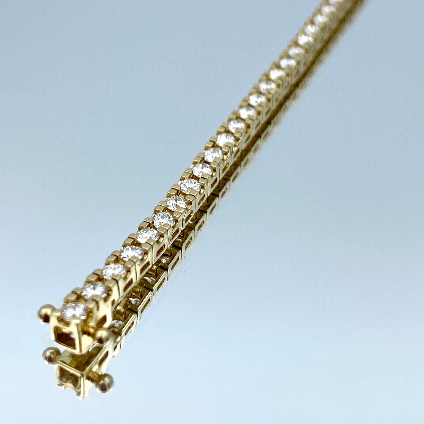 Diamond Tennis Bracelet in 14K Yellow Gold - L and L Jewelry