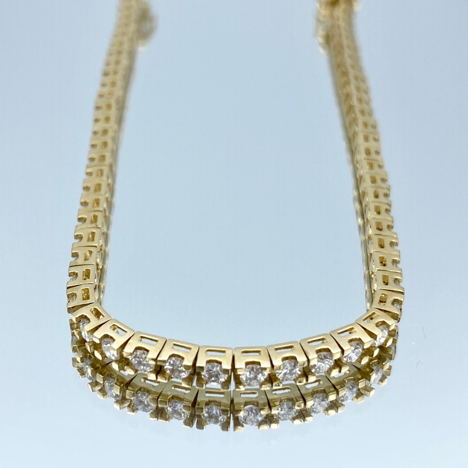 Diamond Tennis Bracelet in 14K Yellow Gold - L and L Jewelry