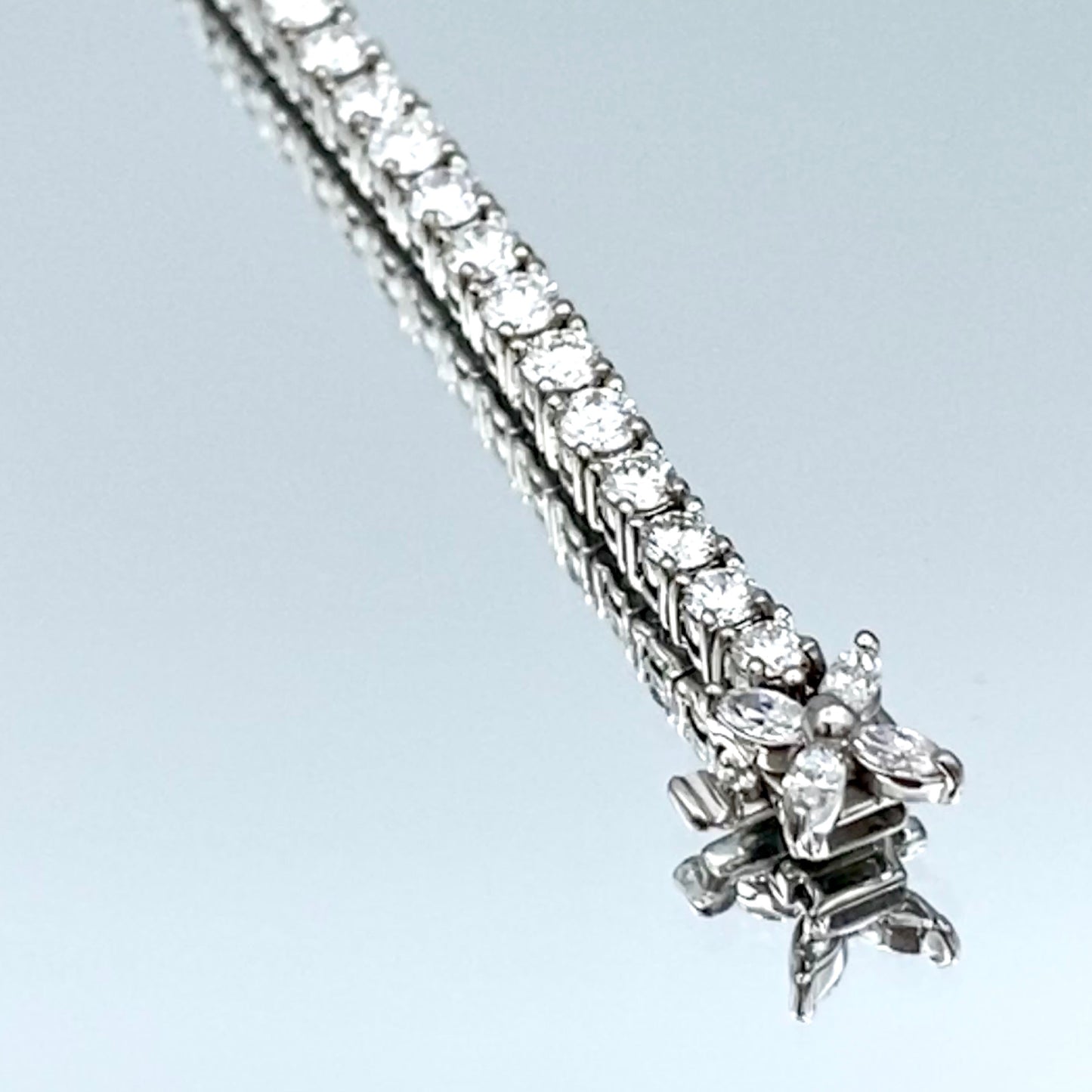 Diamond Tennis Bracelet in 14K White Gold - L and L Jewelry