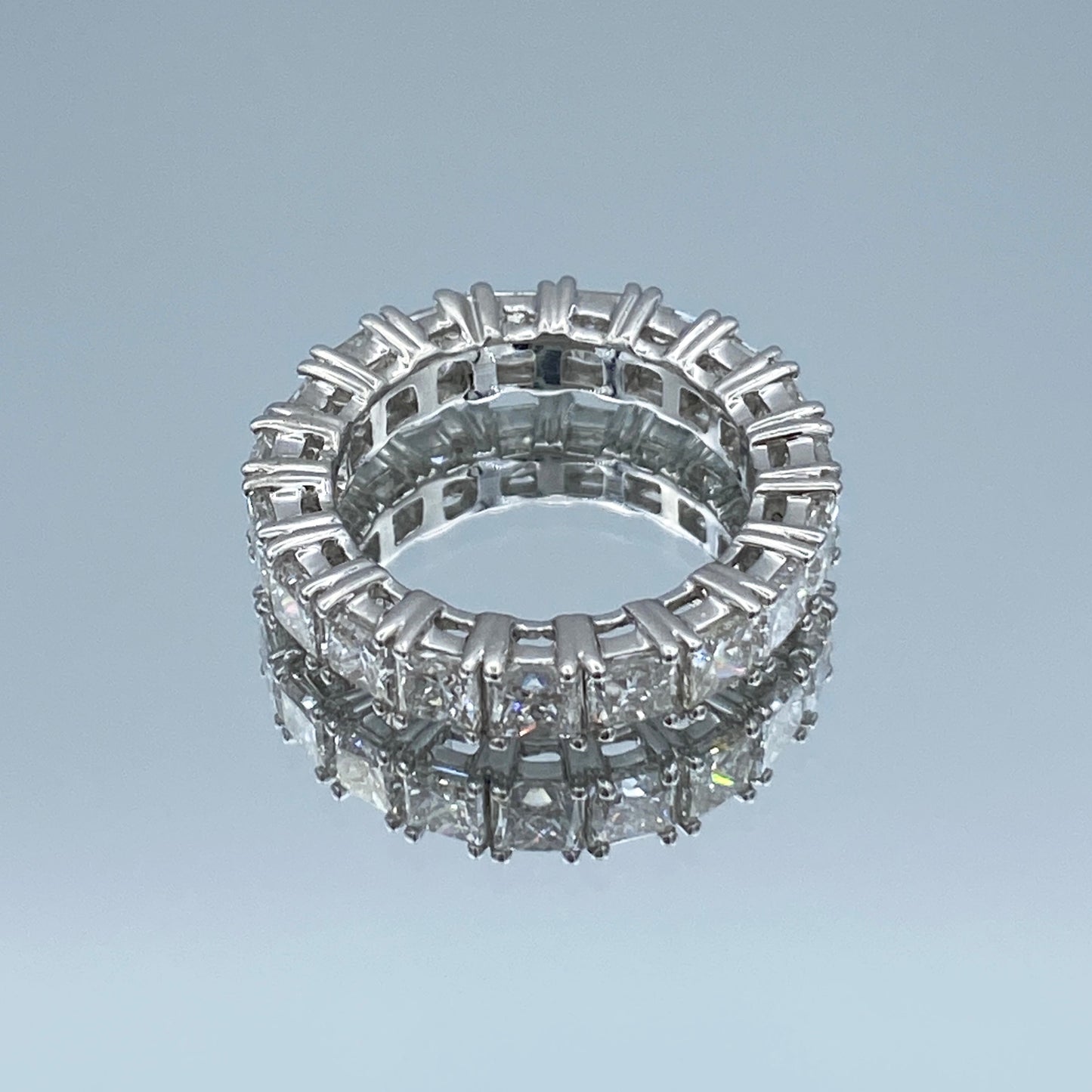 Princess-Cut Diamond Eternity Ring in 14K White Gold - L and L Jewelry