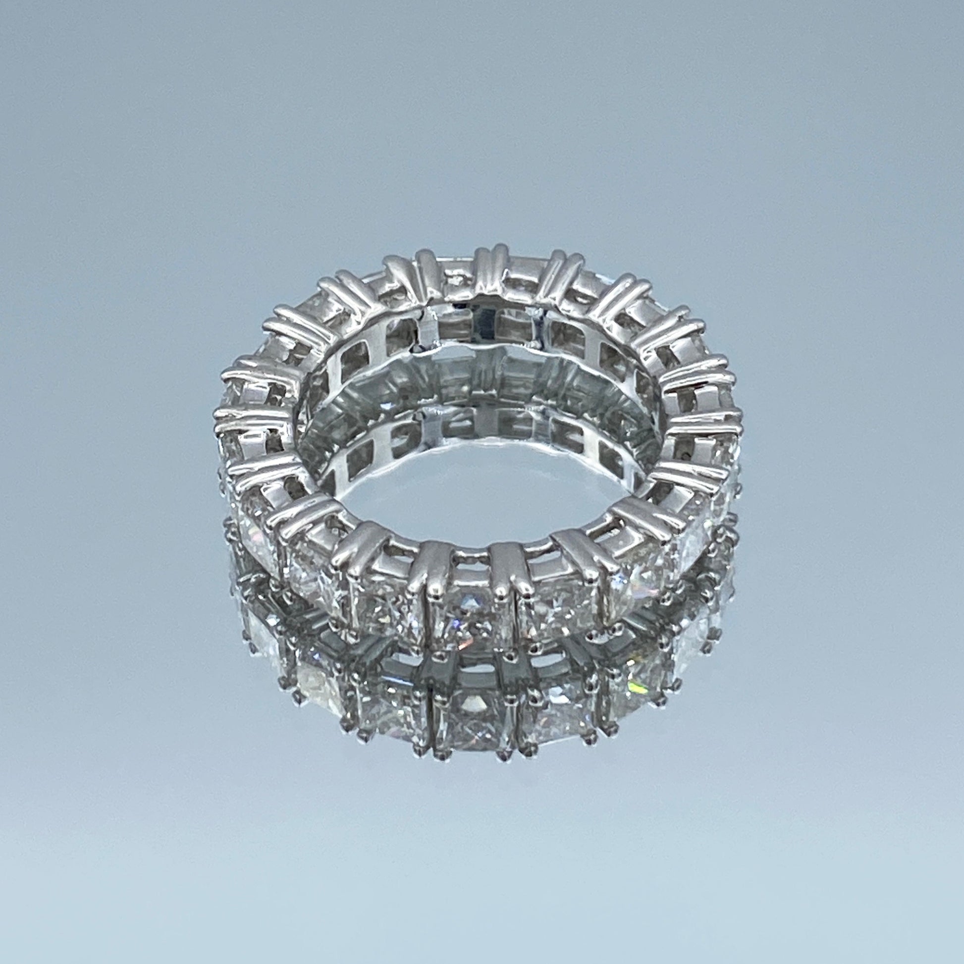 Princess-Cut Diamond Eternity Ring in 14K White Gold - L and L Jewelry