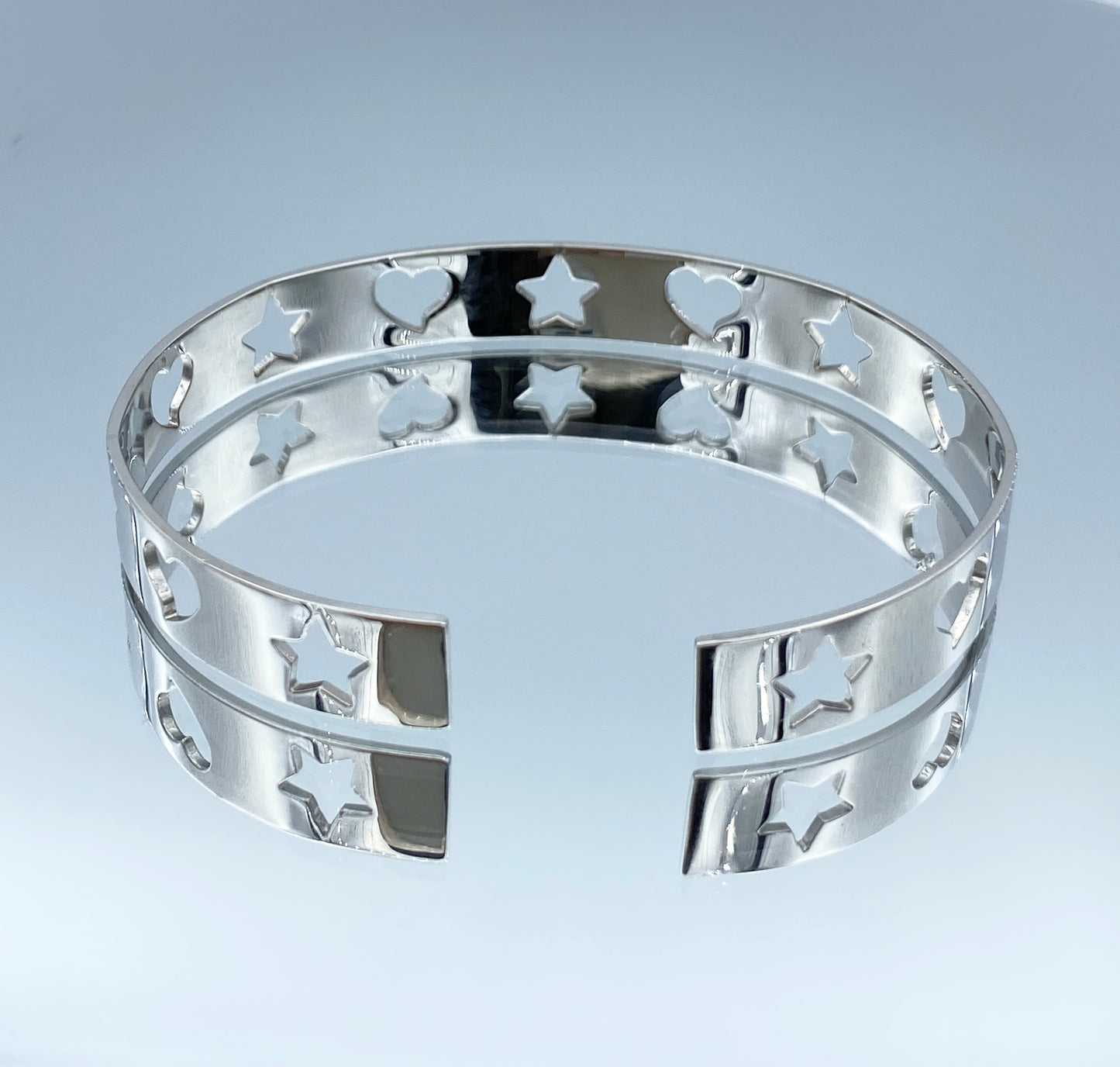 Cuff Bracelet in 14K White Gold - L and L Jewelry