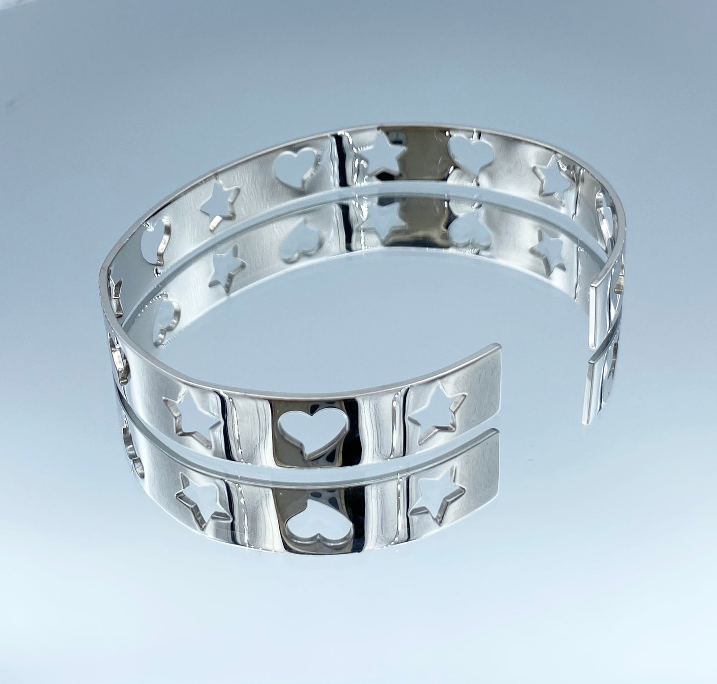 Cuff Bracelet in 14K White Gold - L and L Jewelry